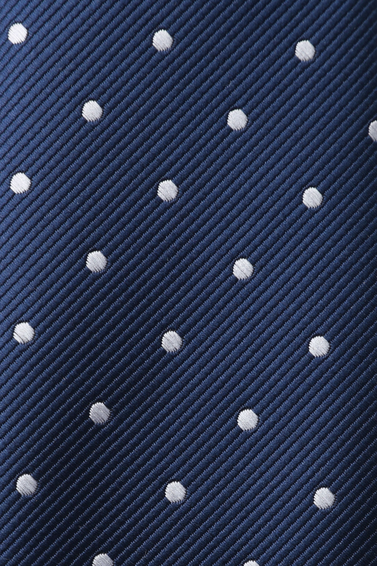 The OTAA Navy Blue With White Polka Dots Kids Necktie