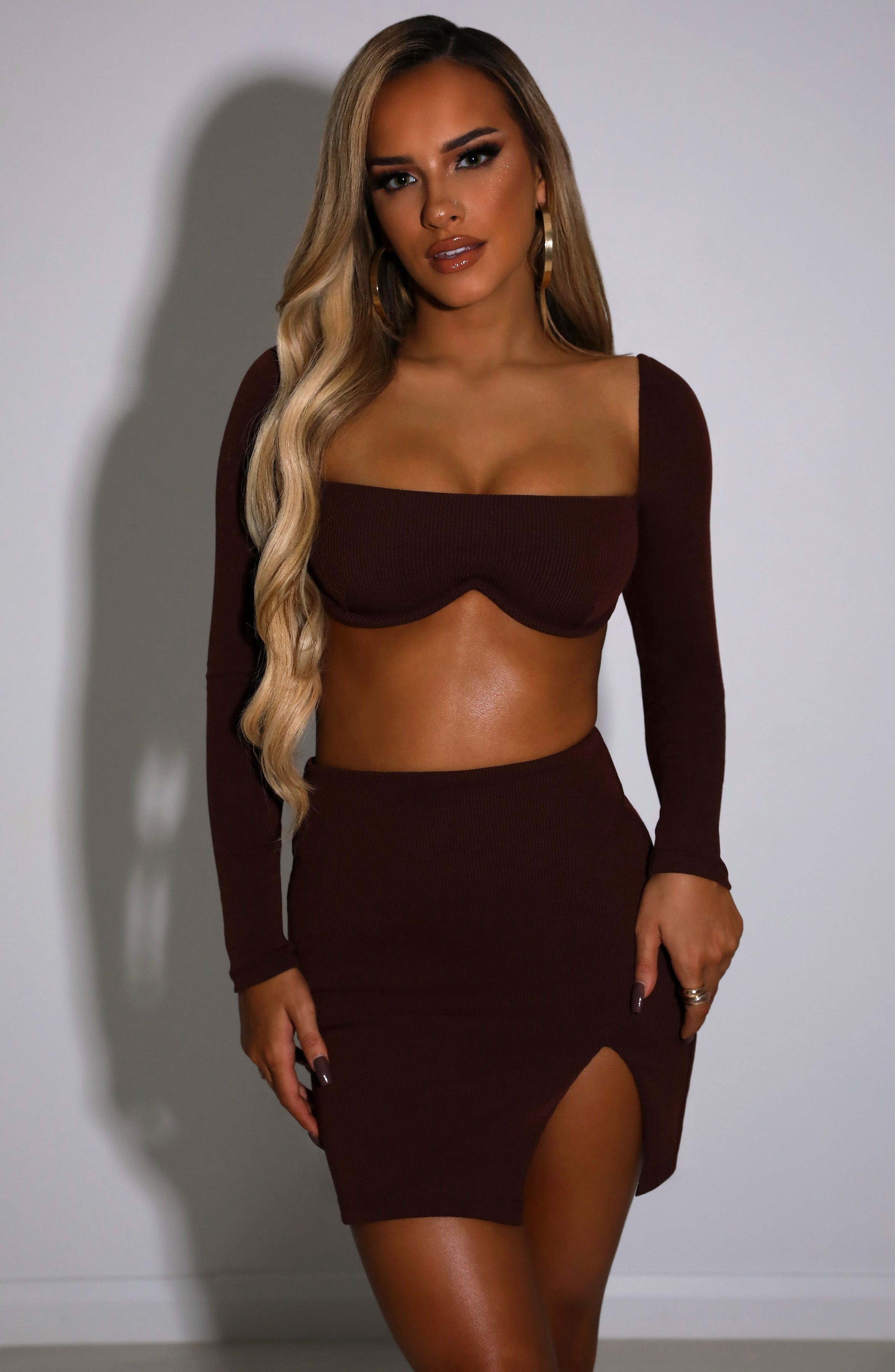 Eliza Mini Skirt - Chocolate