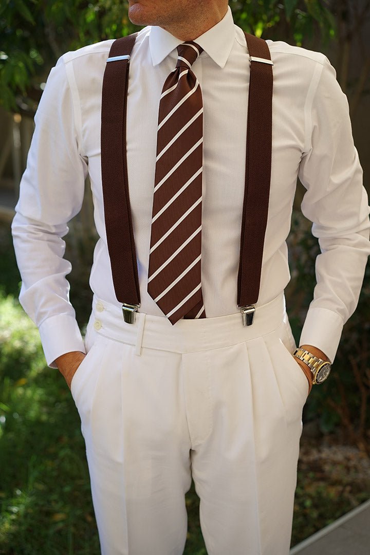 Brown Suspender Braces