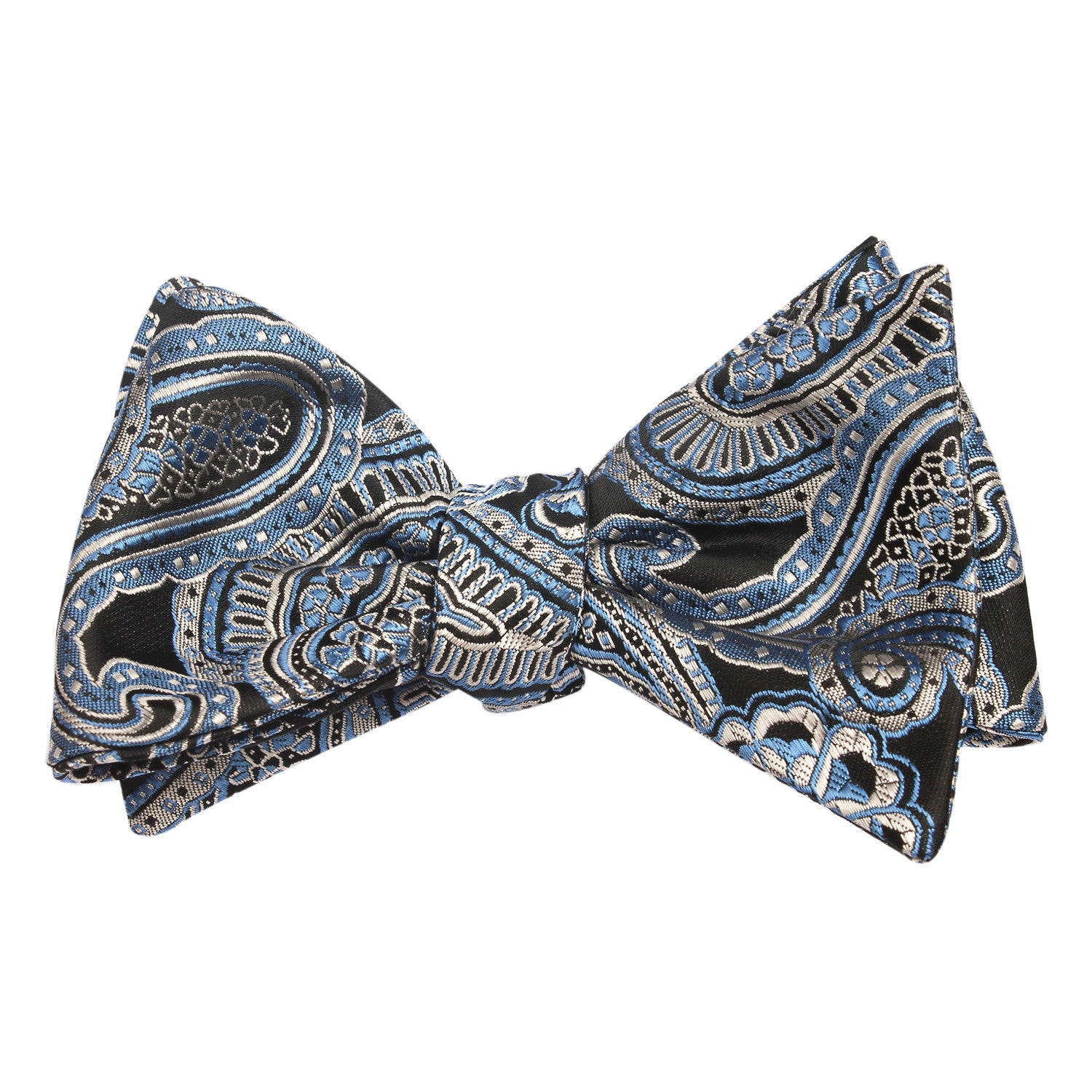 Paisley Blue - Bow Tie (Untied)