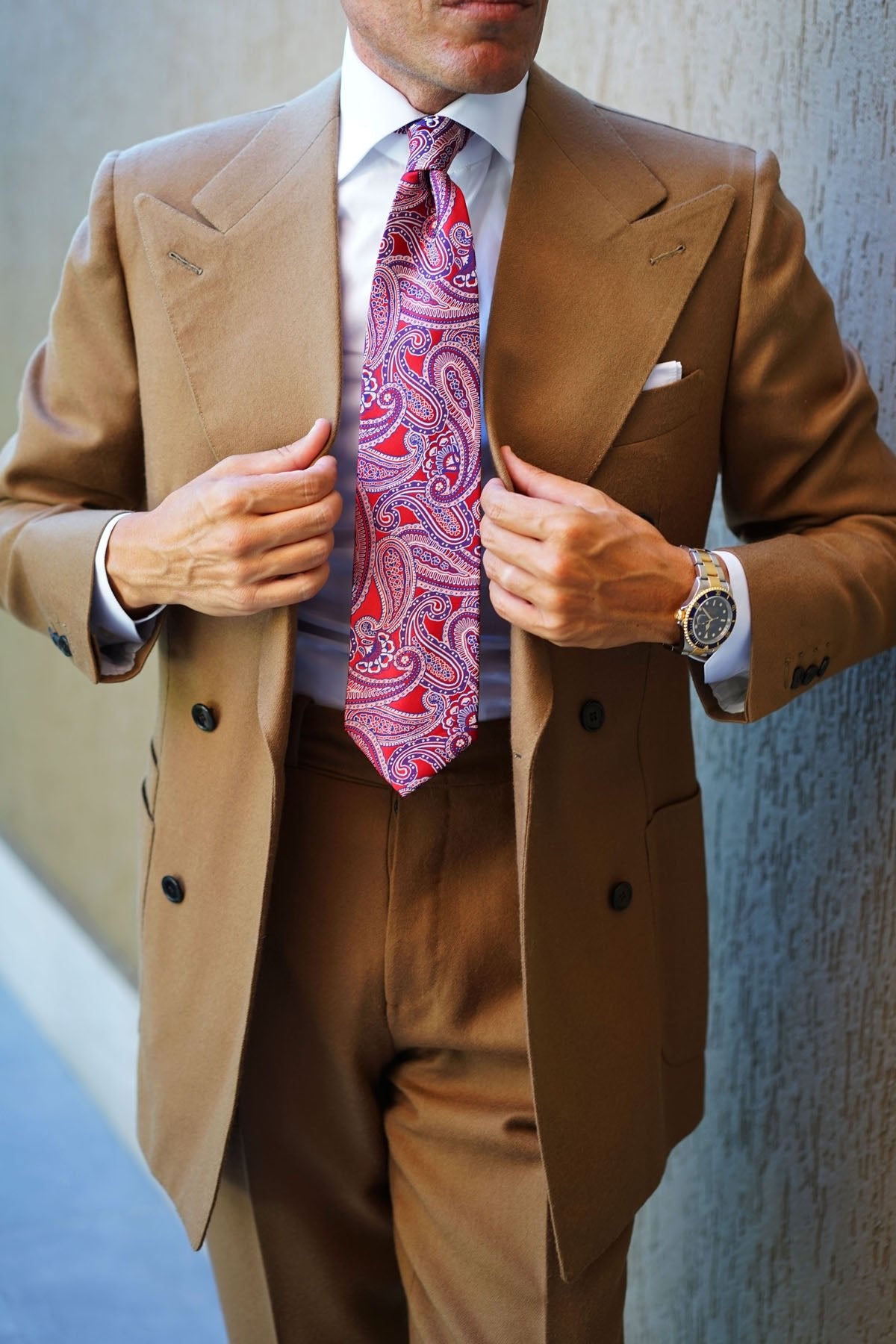 Paisley Red Tie