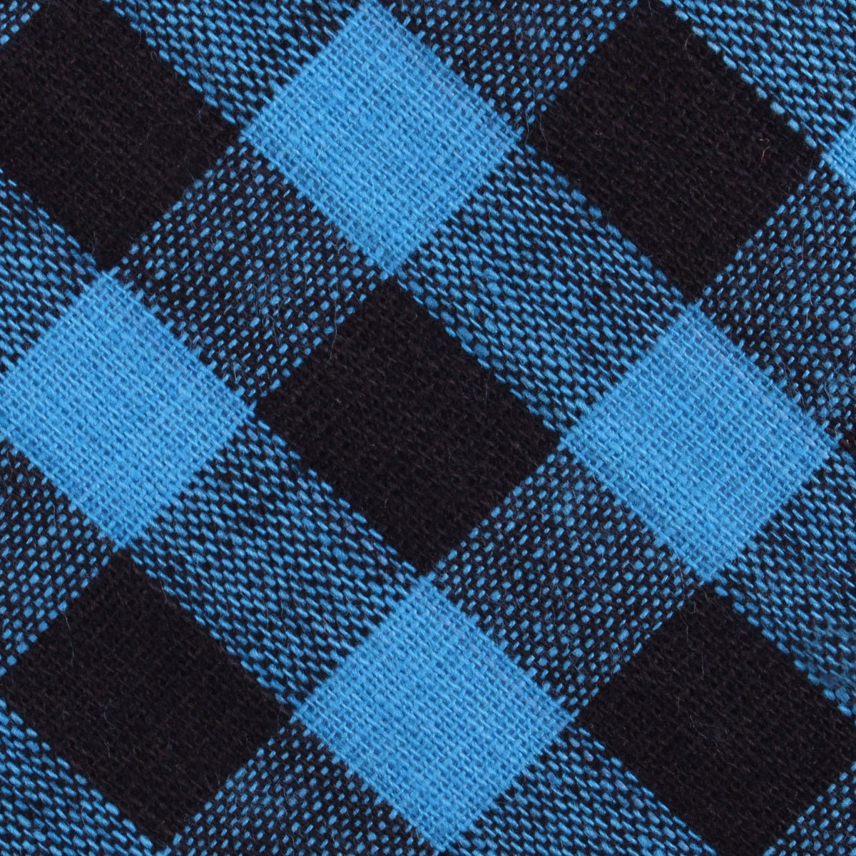 Grim Blue Gingham Bow Tie