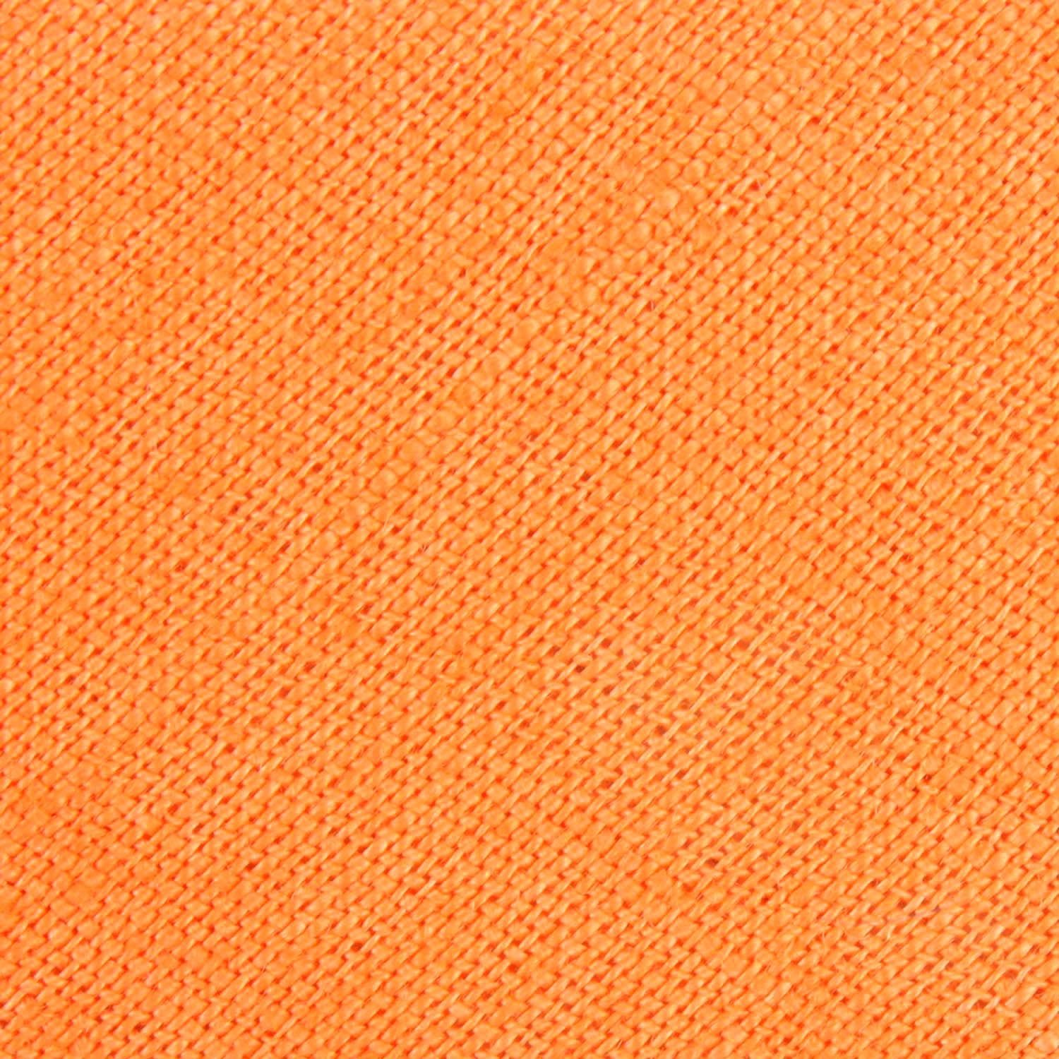 Orange Amber Slub Linen Necktie