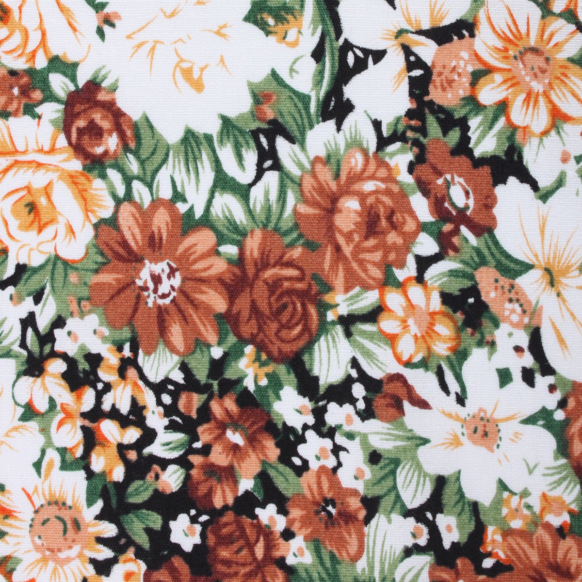 Fabric Swatch (C363) - San Pietro Orange Floral