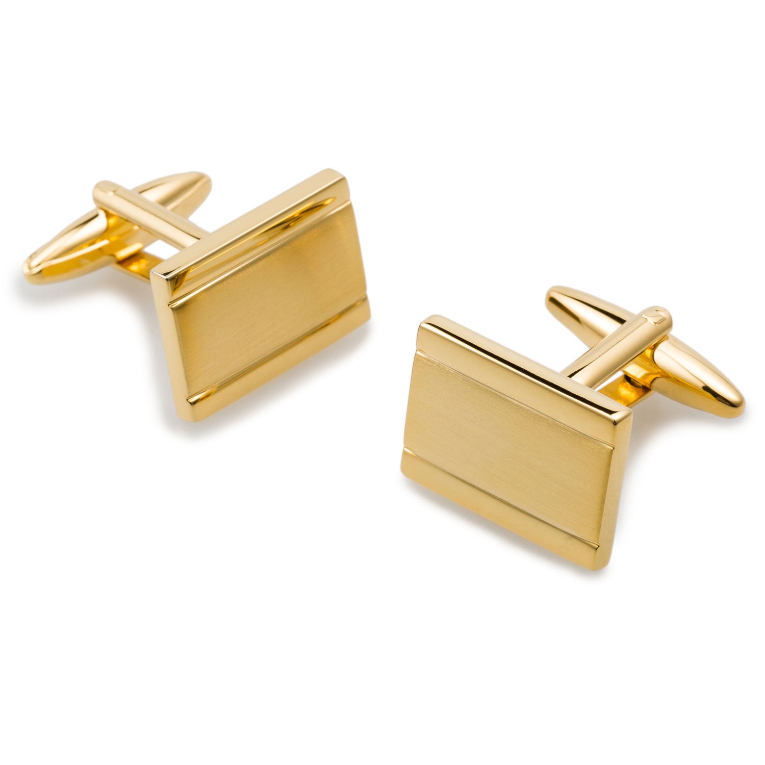 Selassie Gold Rectangle Cufflinks