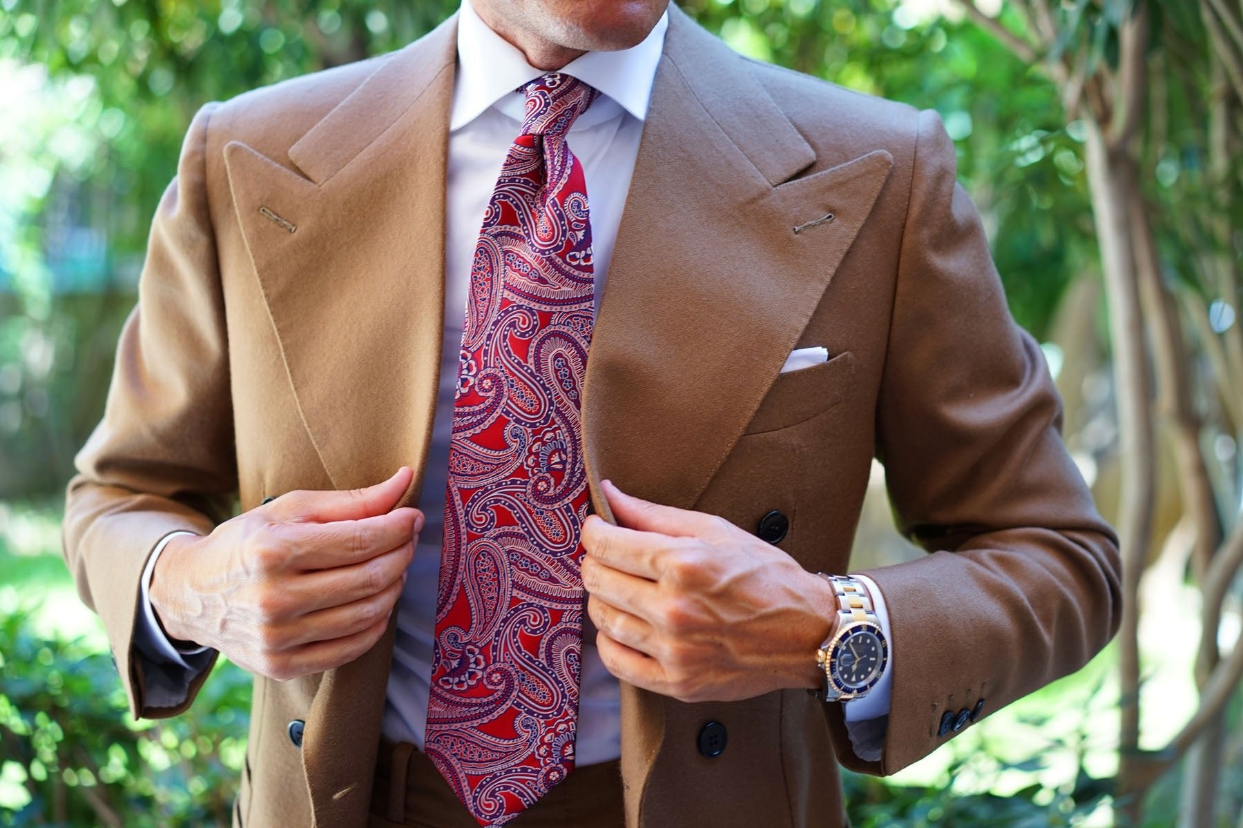 Paisley Red Tie