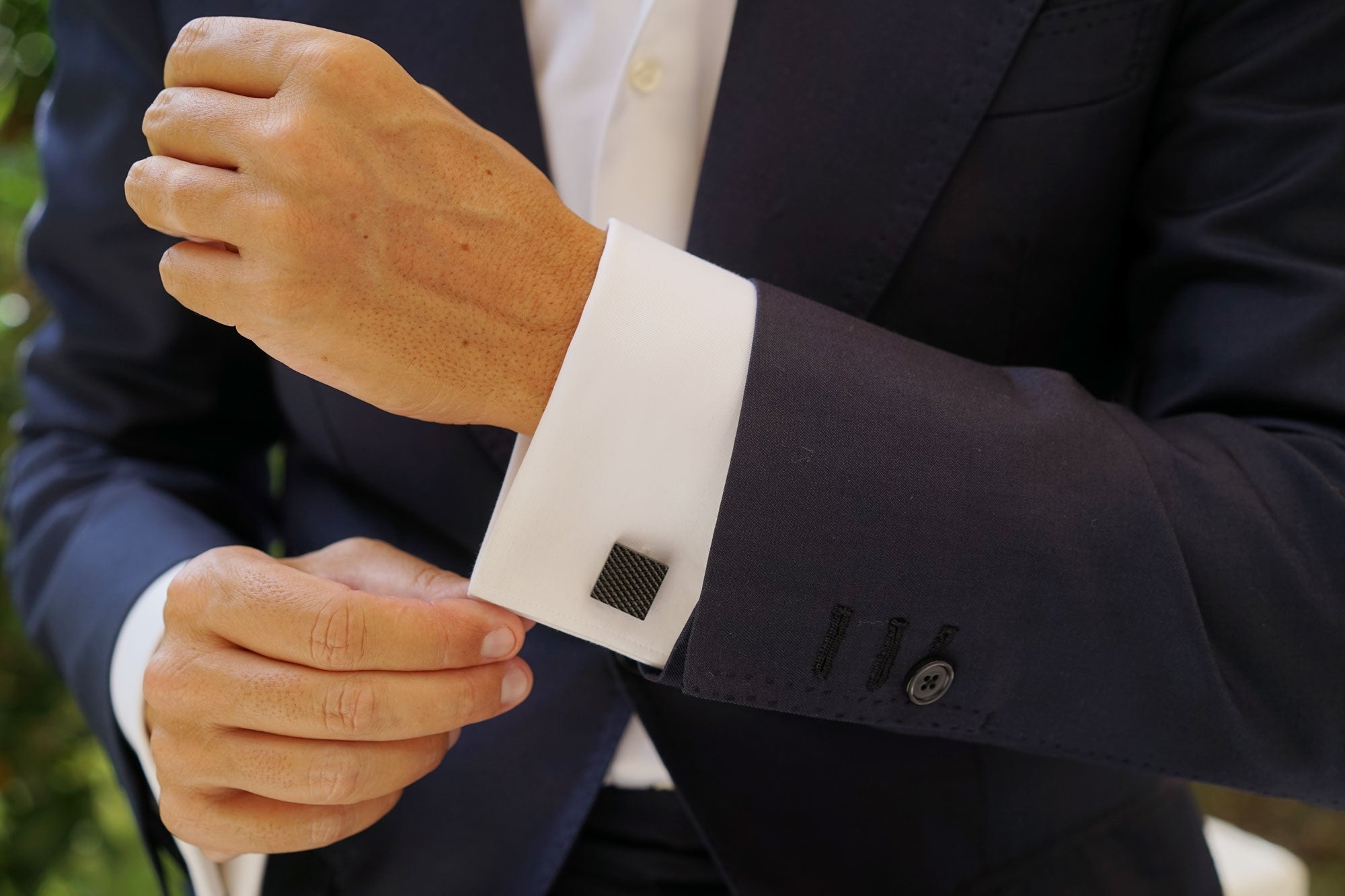 Black Square Cufflinks