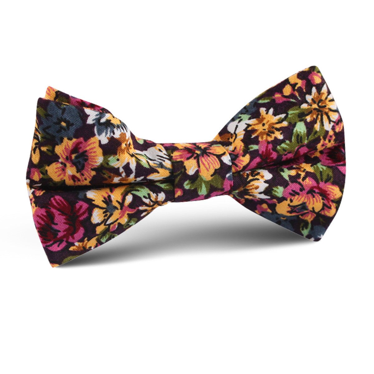 Orange Flowering Maple Kids Bow Tie