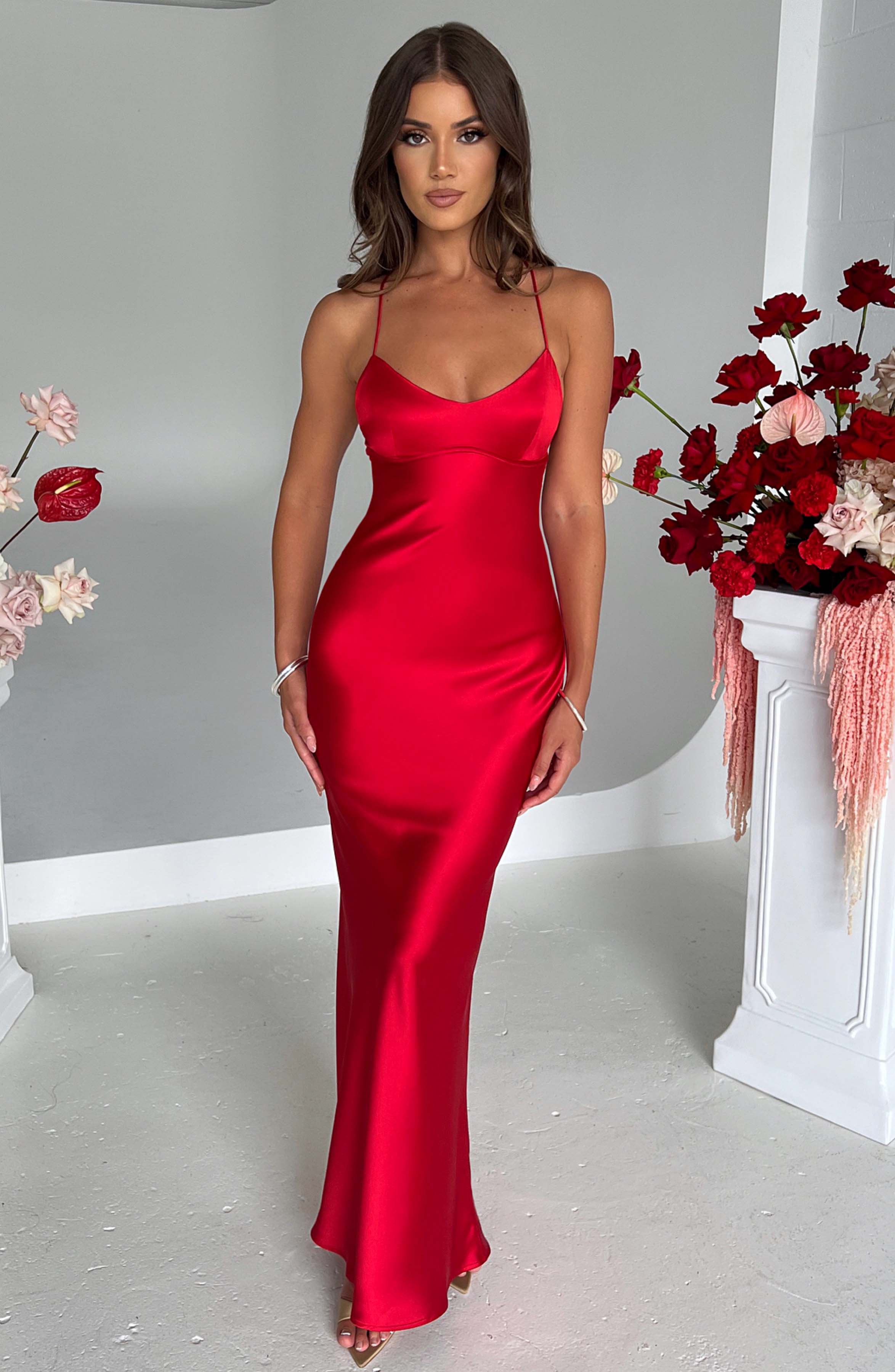 Malika Maxi Dress - Red