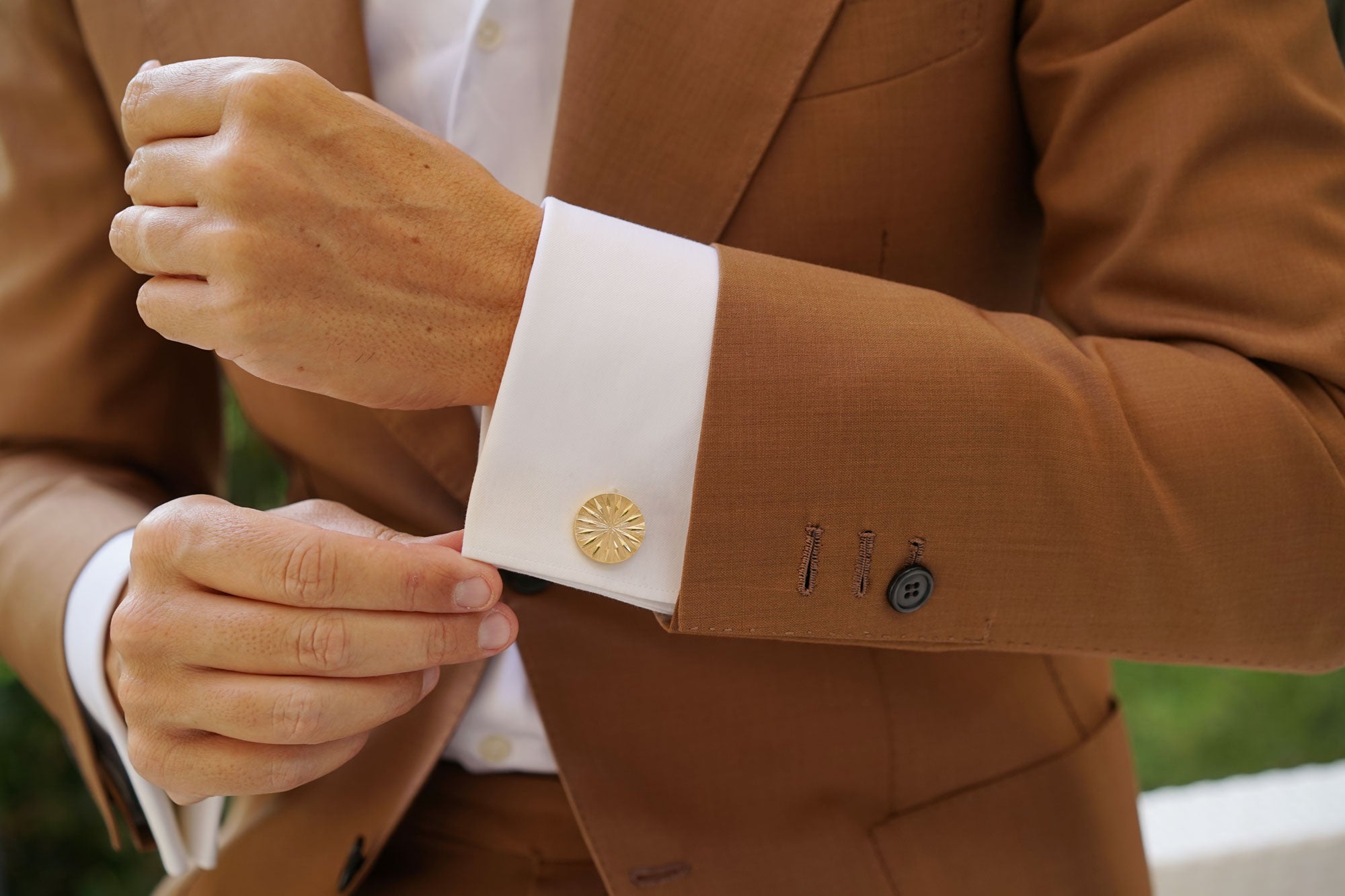 Mr Warhol Gold Cufflinks