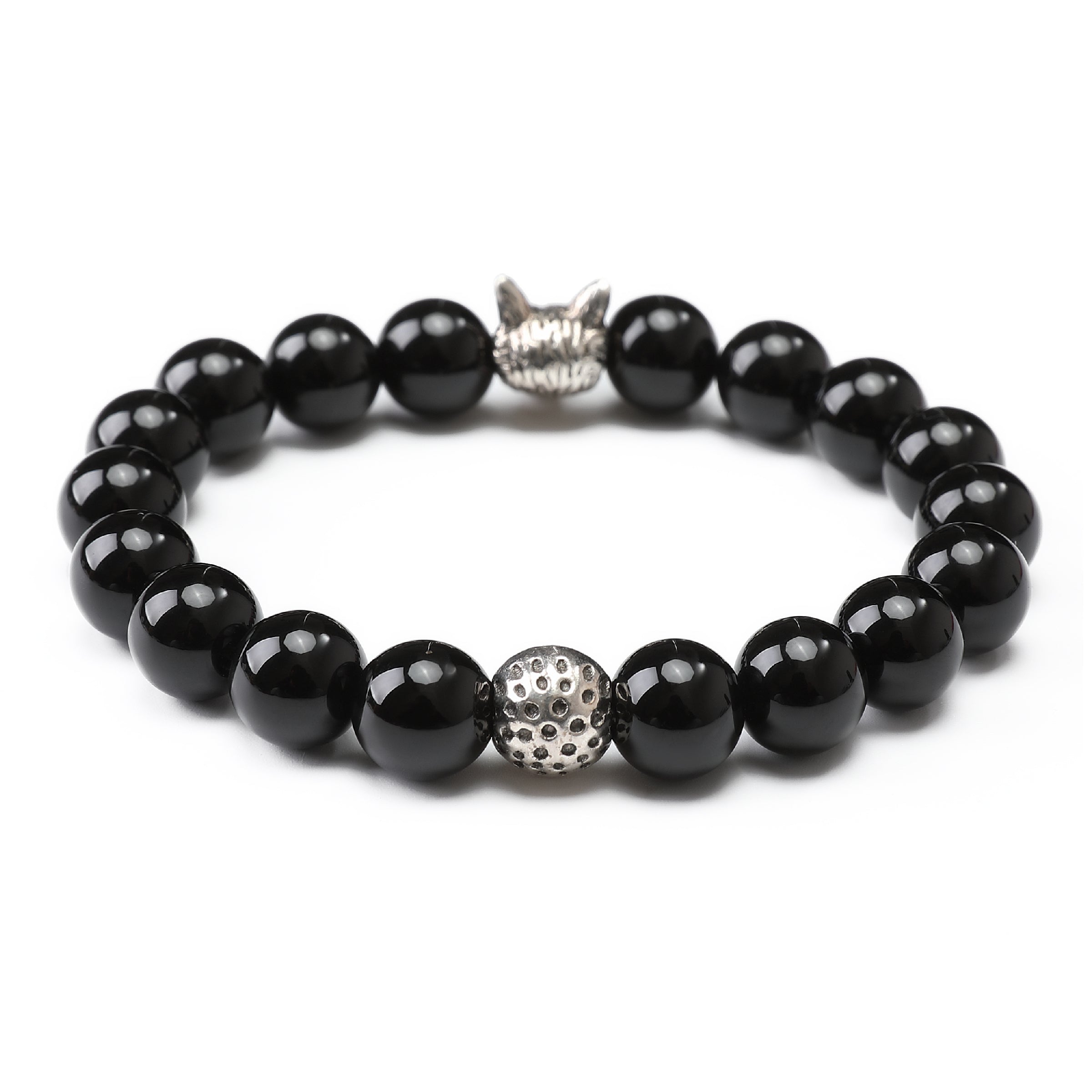 Wild Wolf Onyx Bracelet