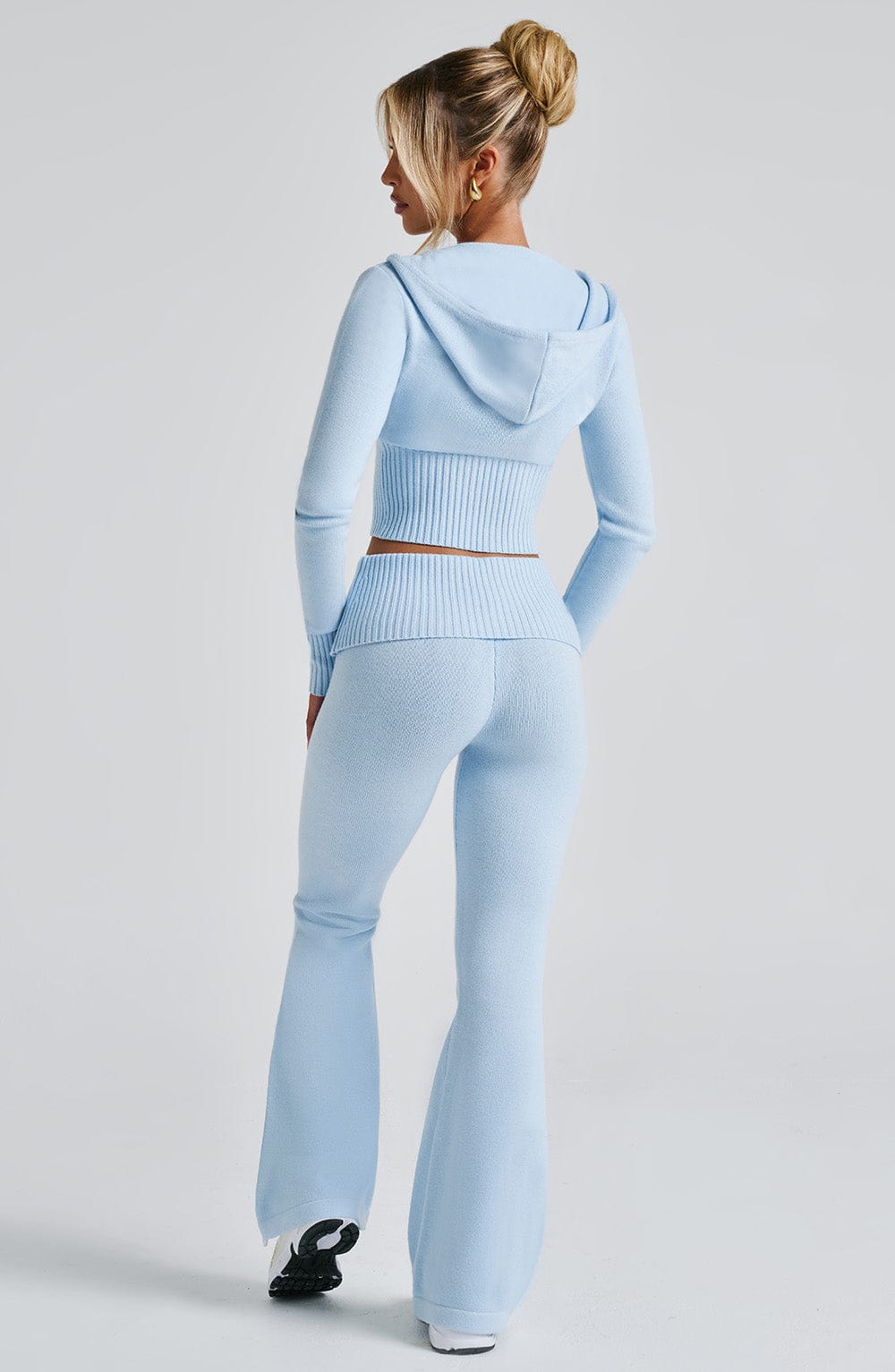 Portia Knit Pants - Baby Blue