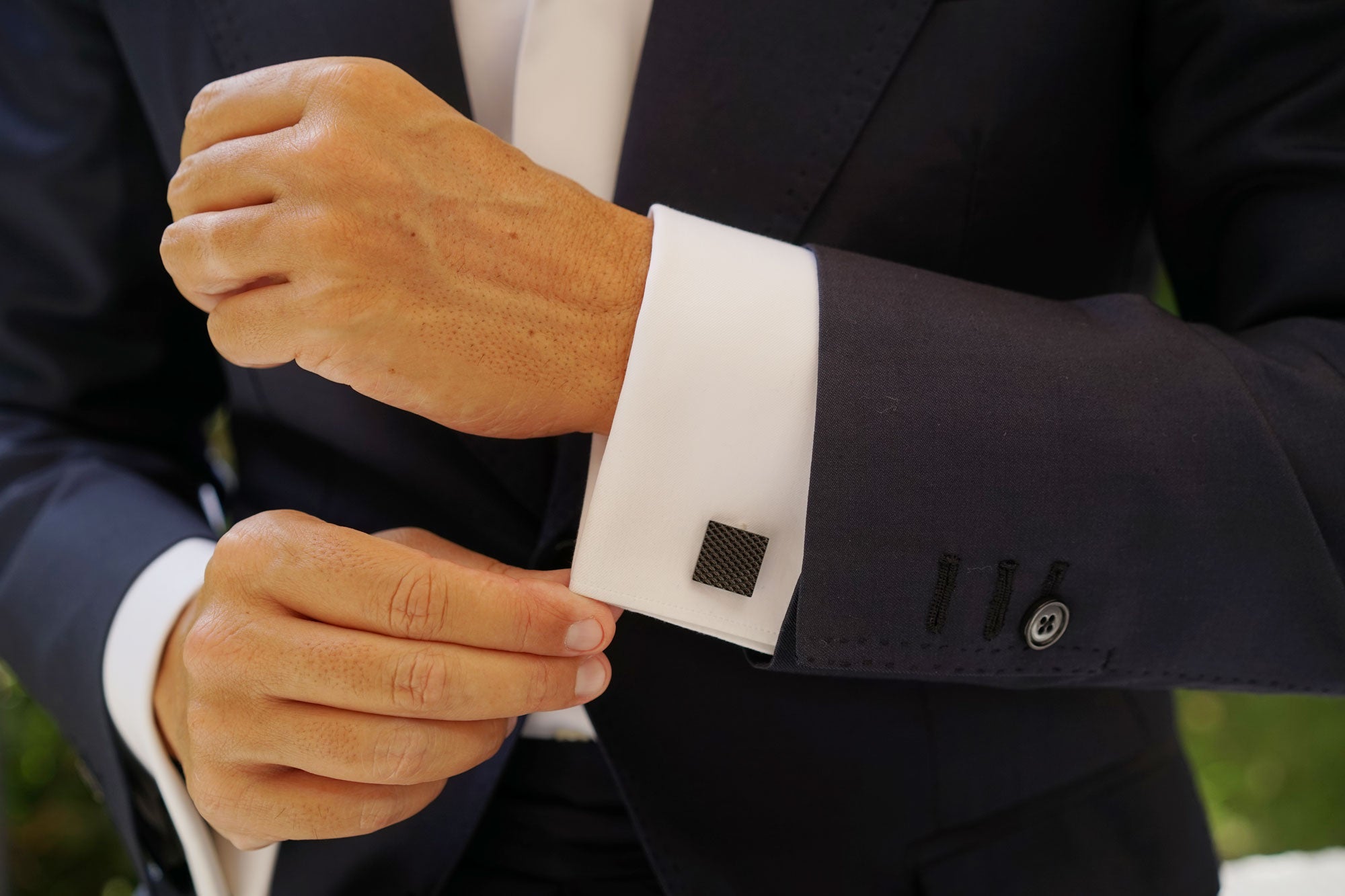 Black Square Cufflinks