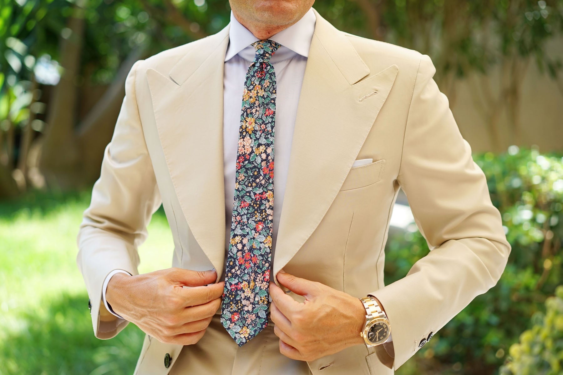 Stura Di Lanzo Floral Skinny Tie