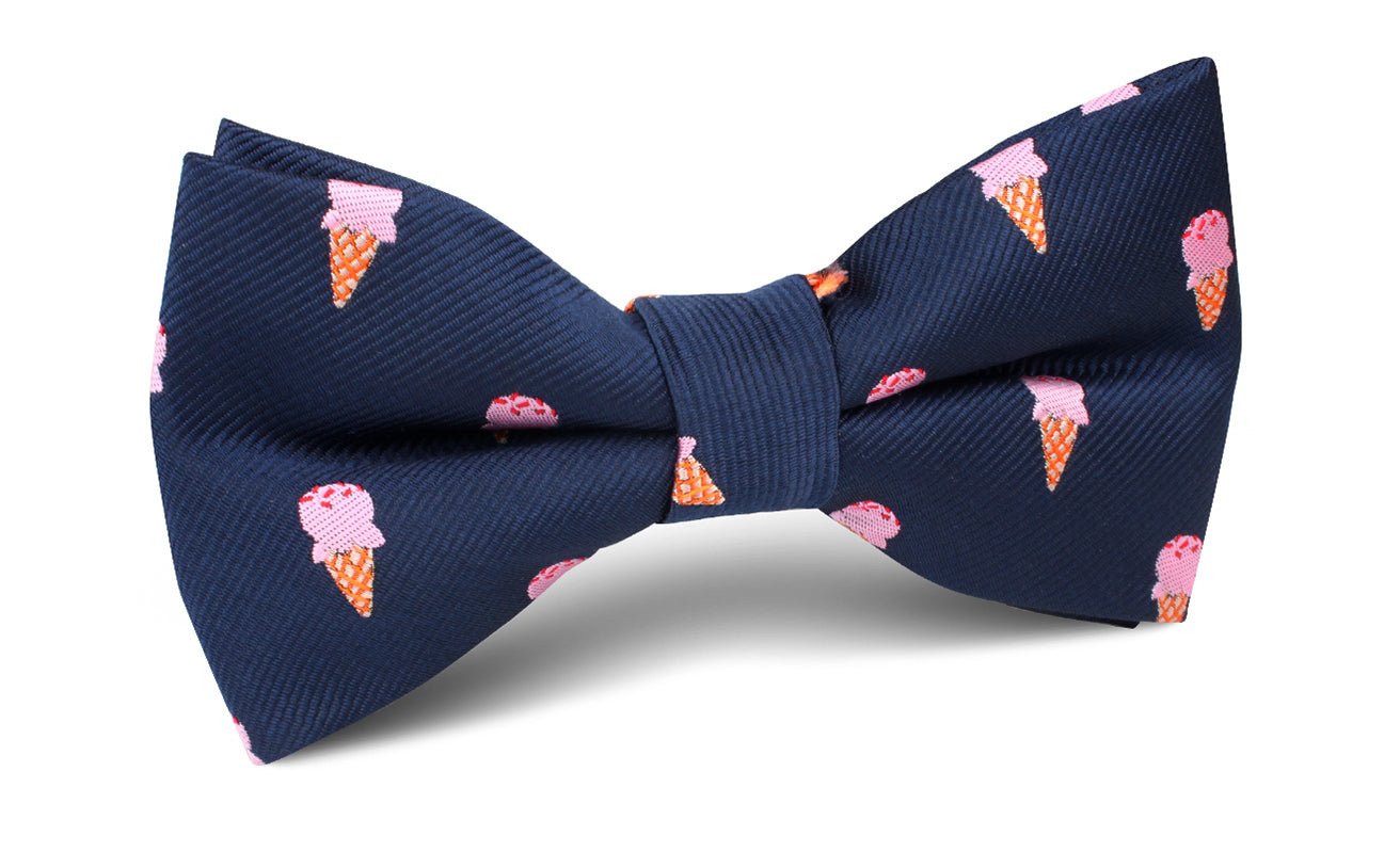 Strawberry Ice Cream Bow Tie