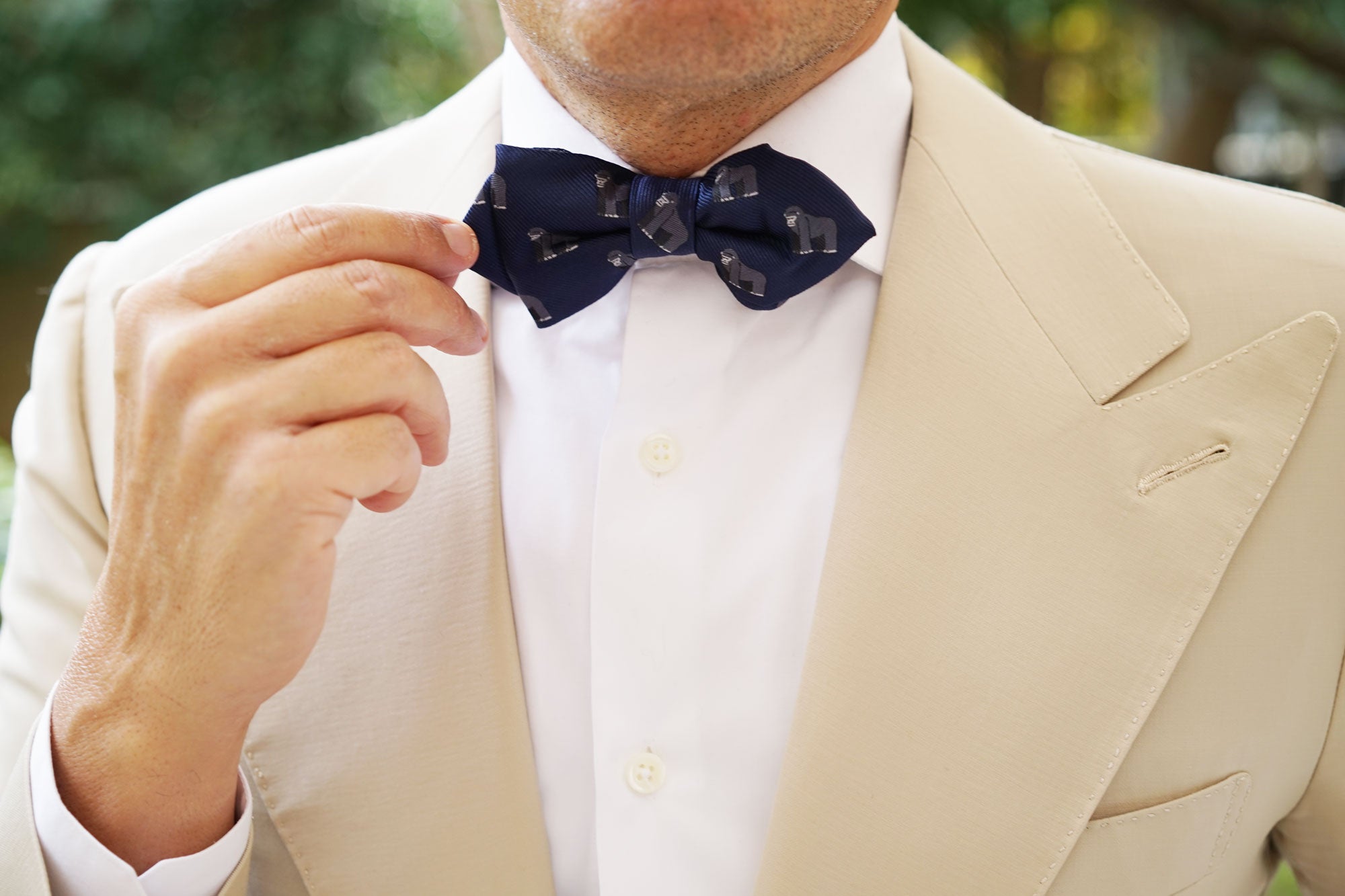 Mountain Gorilla Diamond Bow Tie