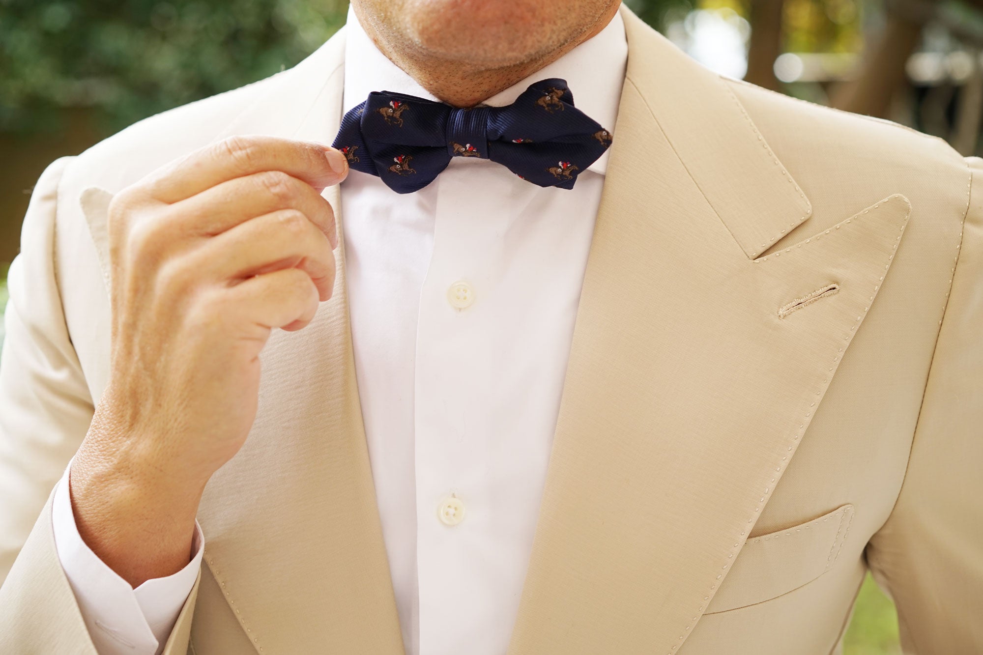 Melbourne Race Horse Diamond Bow Tie