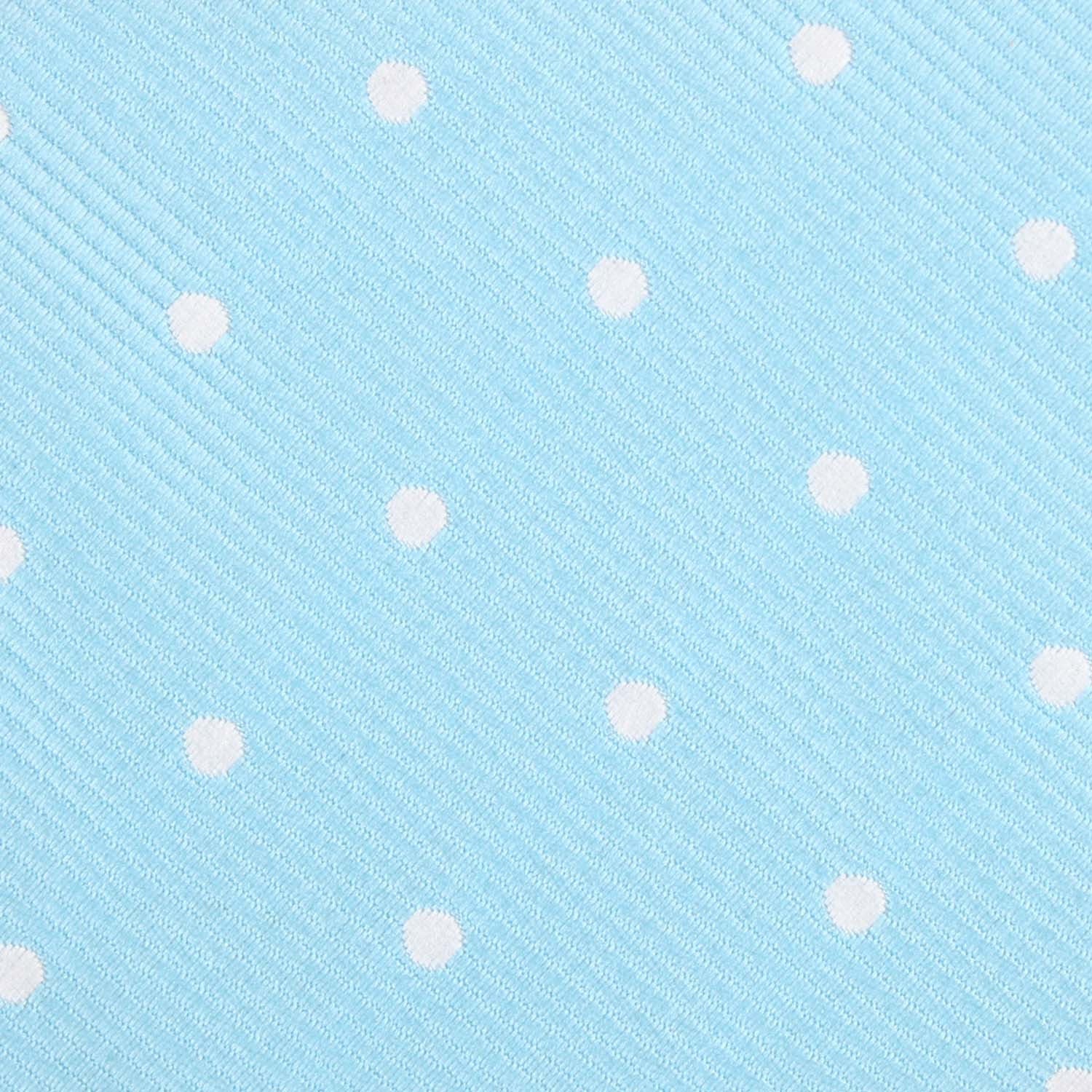 Sky Blue with White Polka Dots Diamond Bow Tie