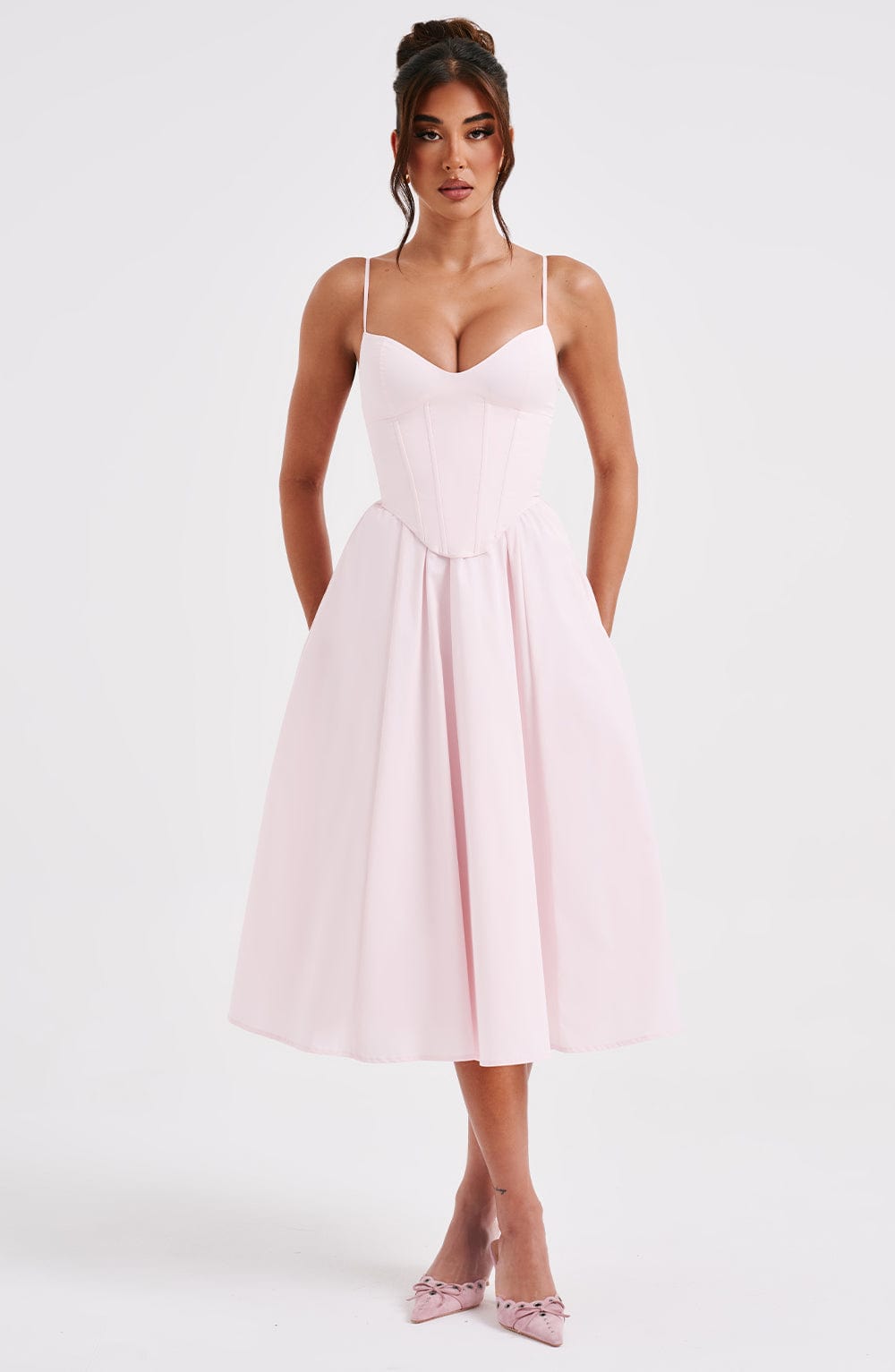 Mariella Midi Dress - Blush