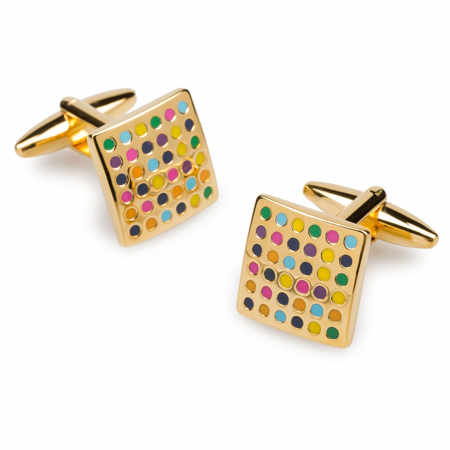 Gold Venice Confetti Cufflinks