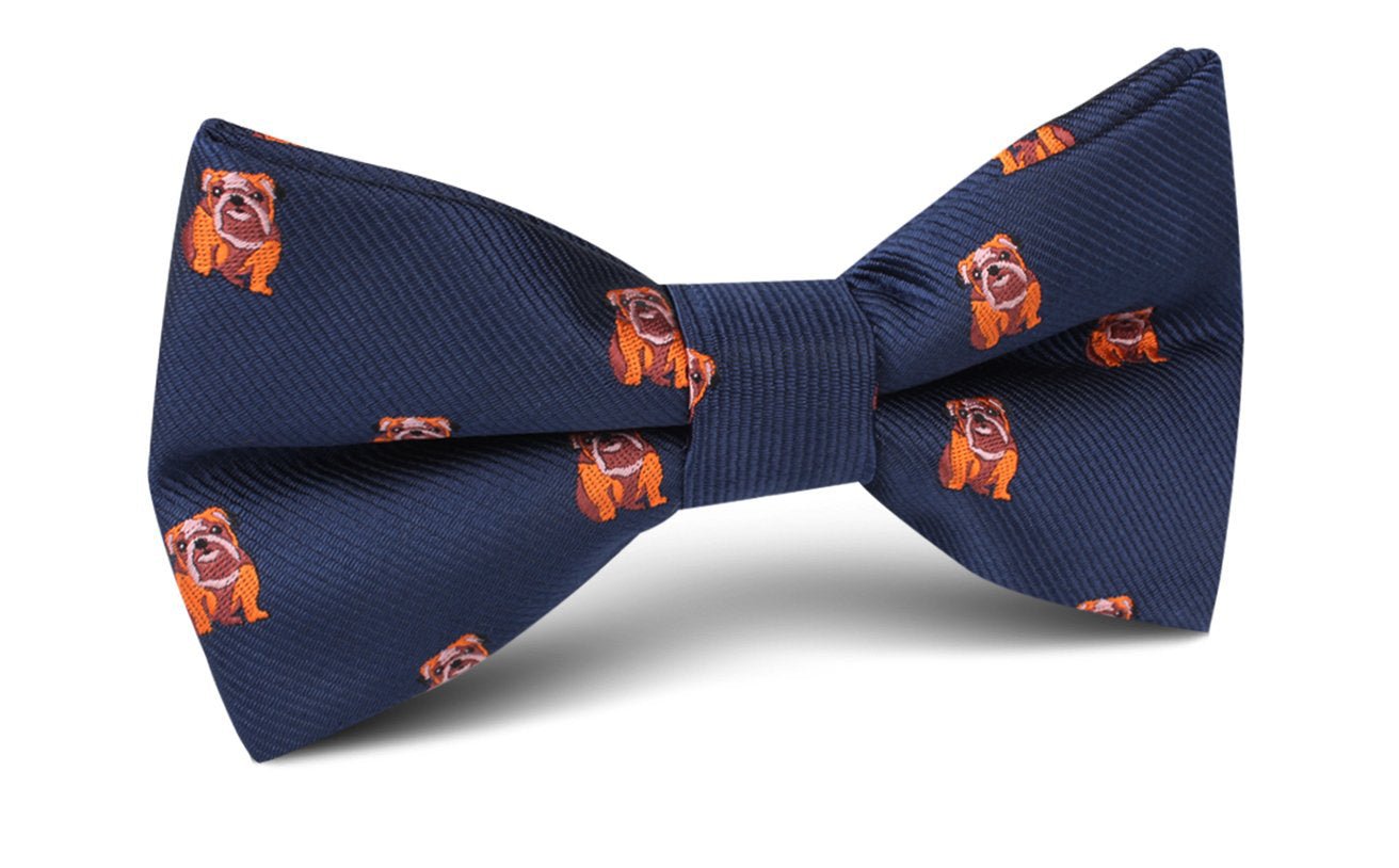 Golden Bulldog Bow Tie