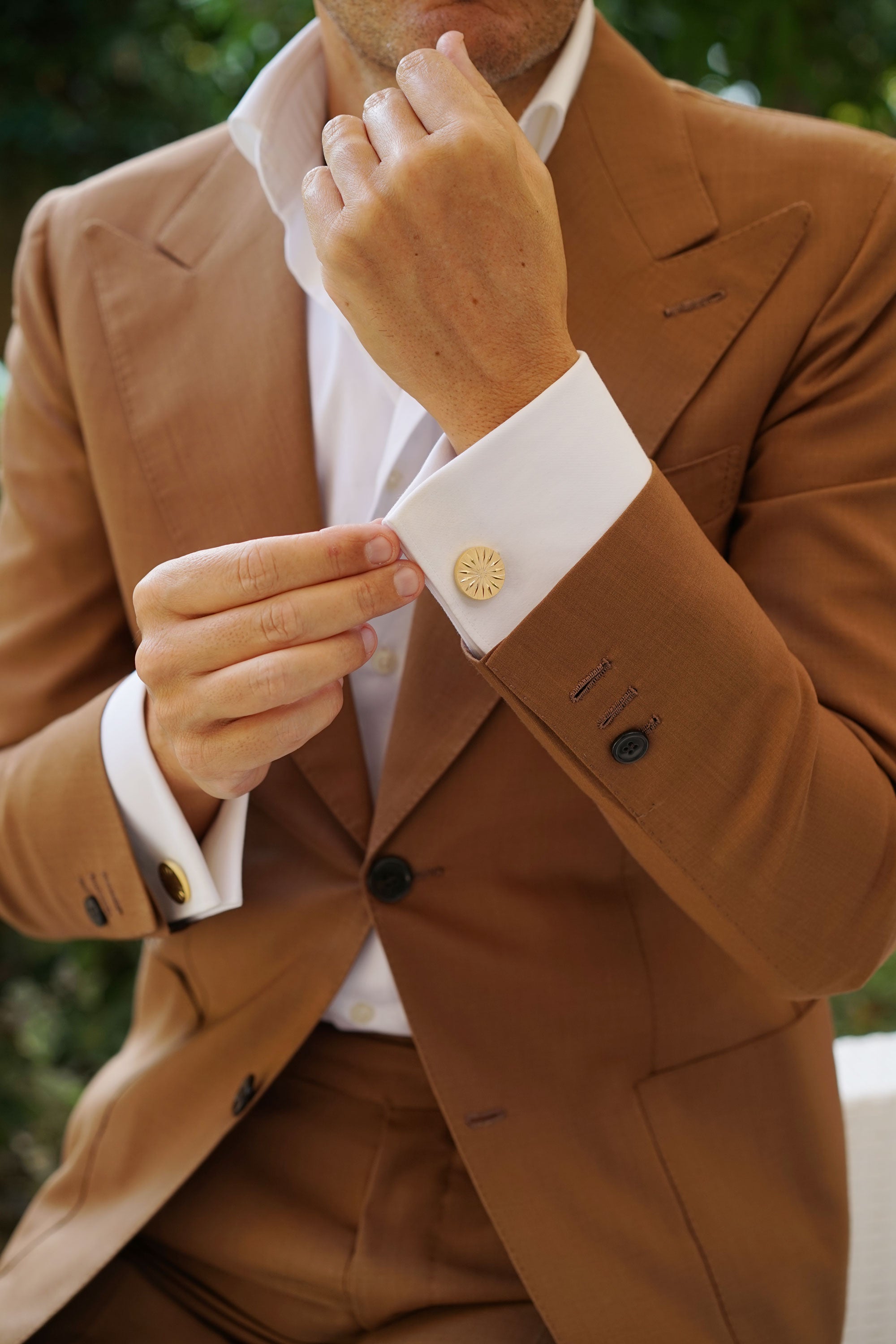 Mr Warhol Gold Cufflinks