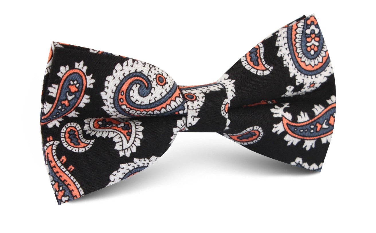 Levanzo Coral Paisley Bow Tie