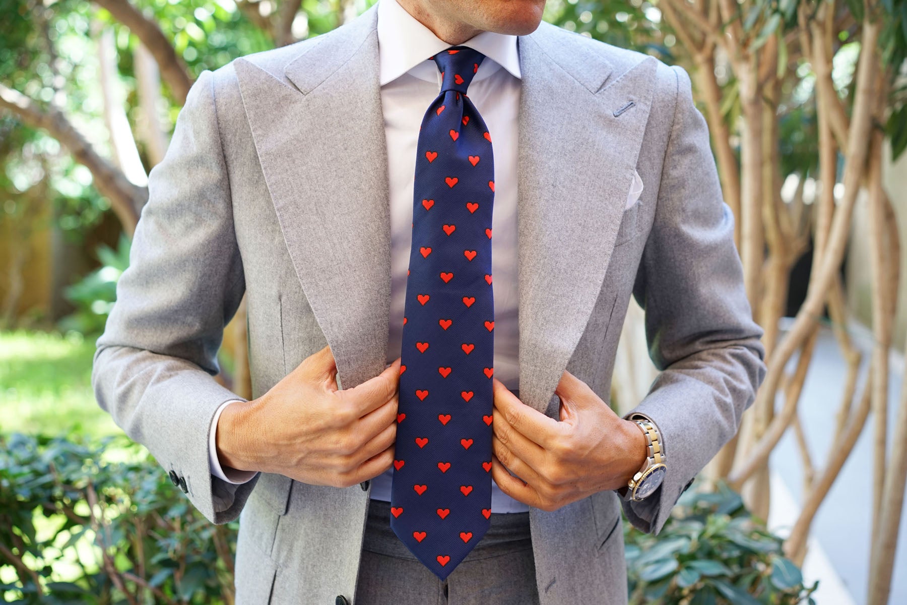 Pixel Love Heart Necktie