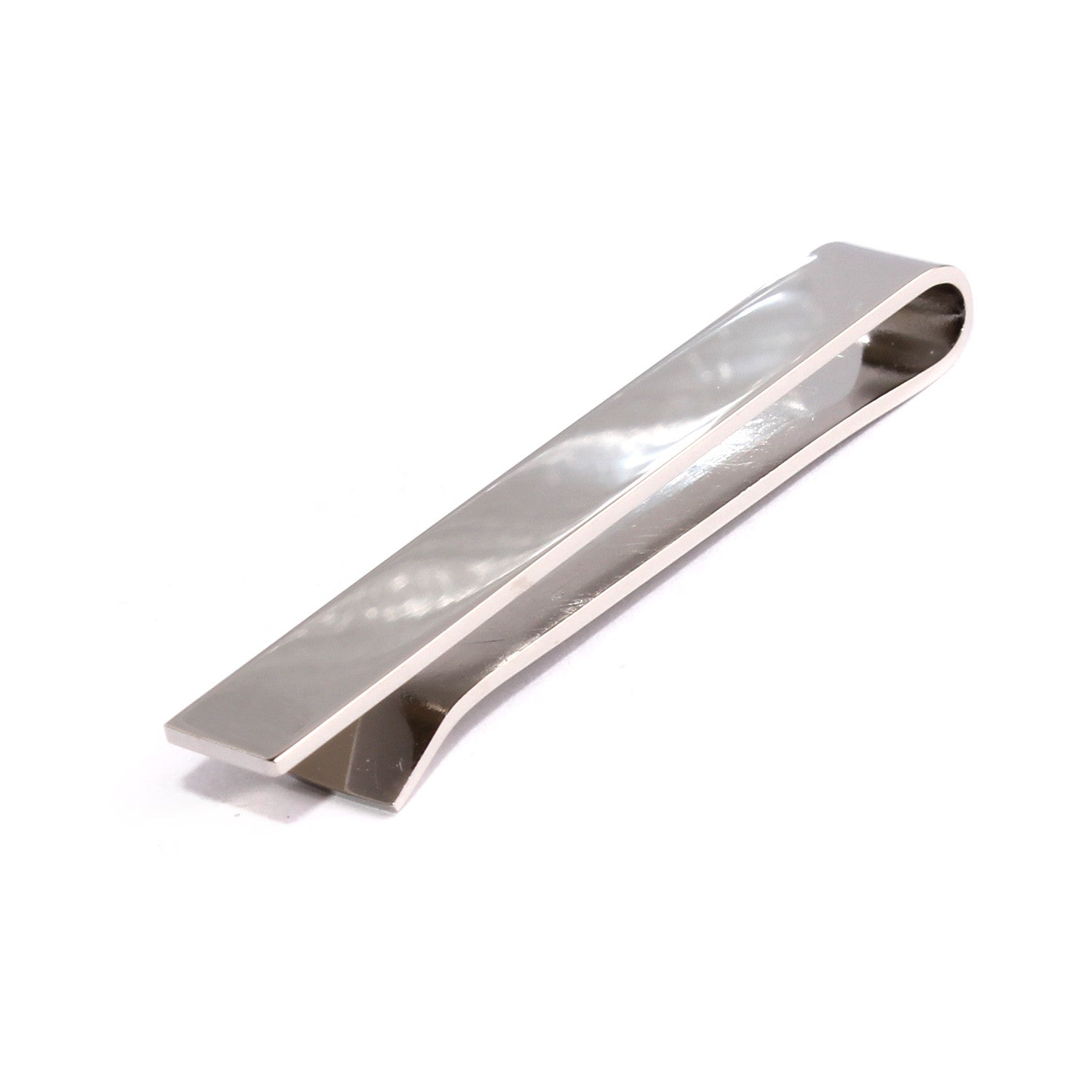 Shining Silver Square Clasp Tie Bar