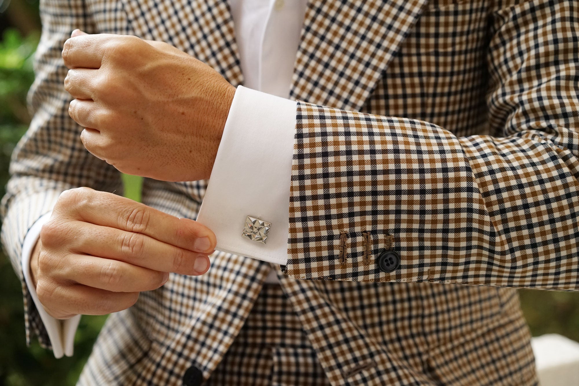 Archer Silver Cufflinks