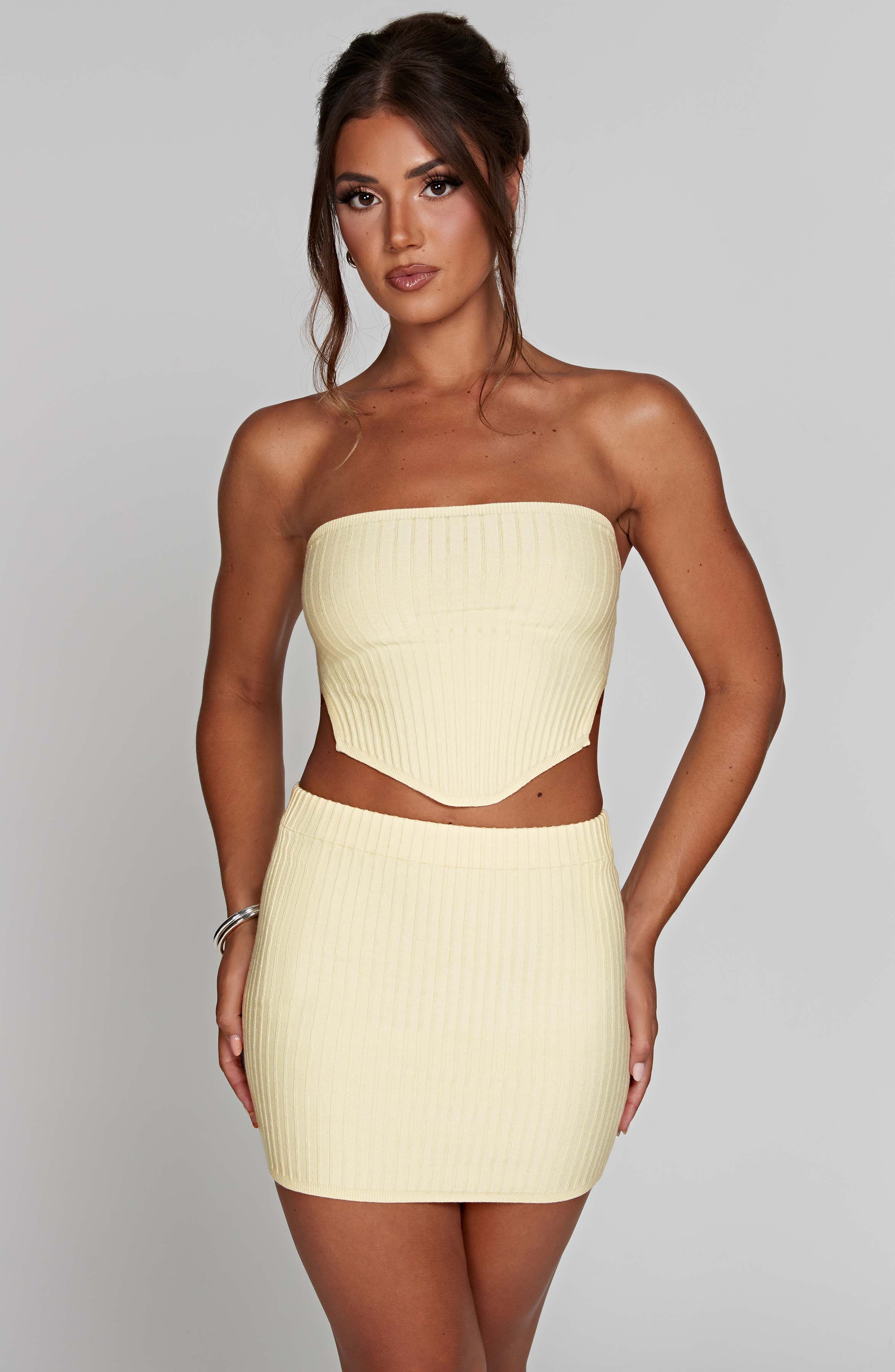 Jaz Mini Skirt - Lemon