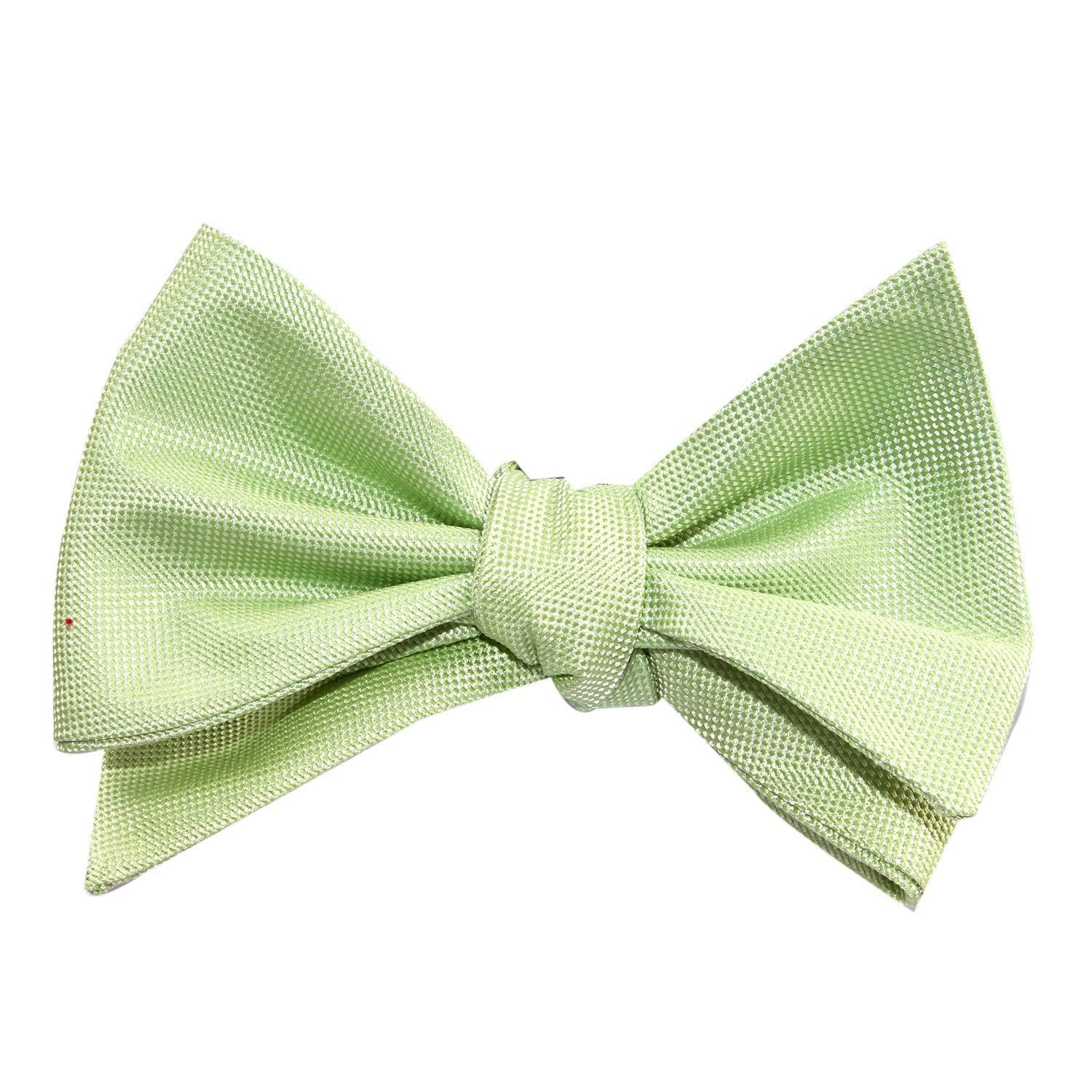 Light Mint Pistachio Green Self Tie Bow Tie