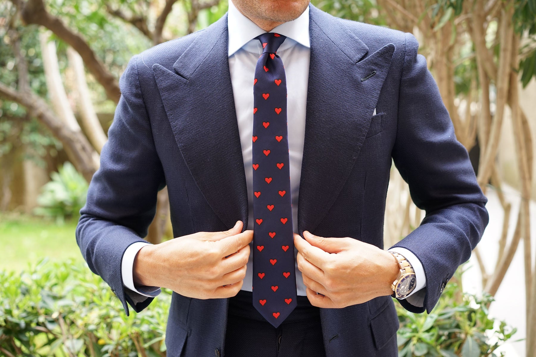 Pixel Love Heart Skinny Tie