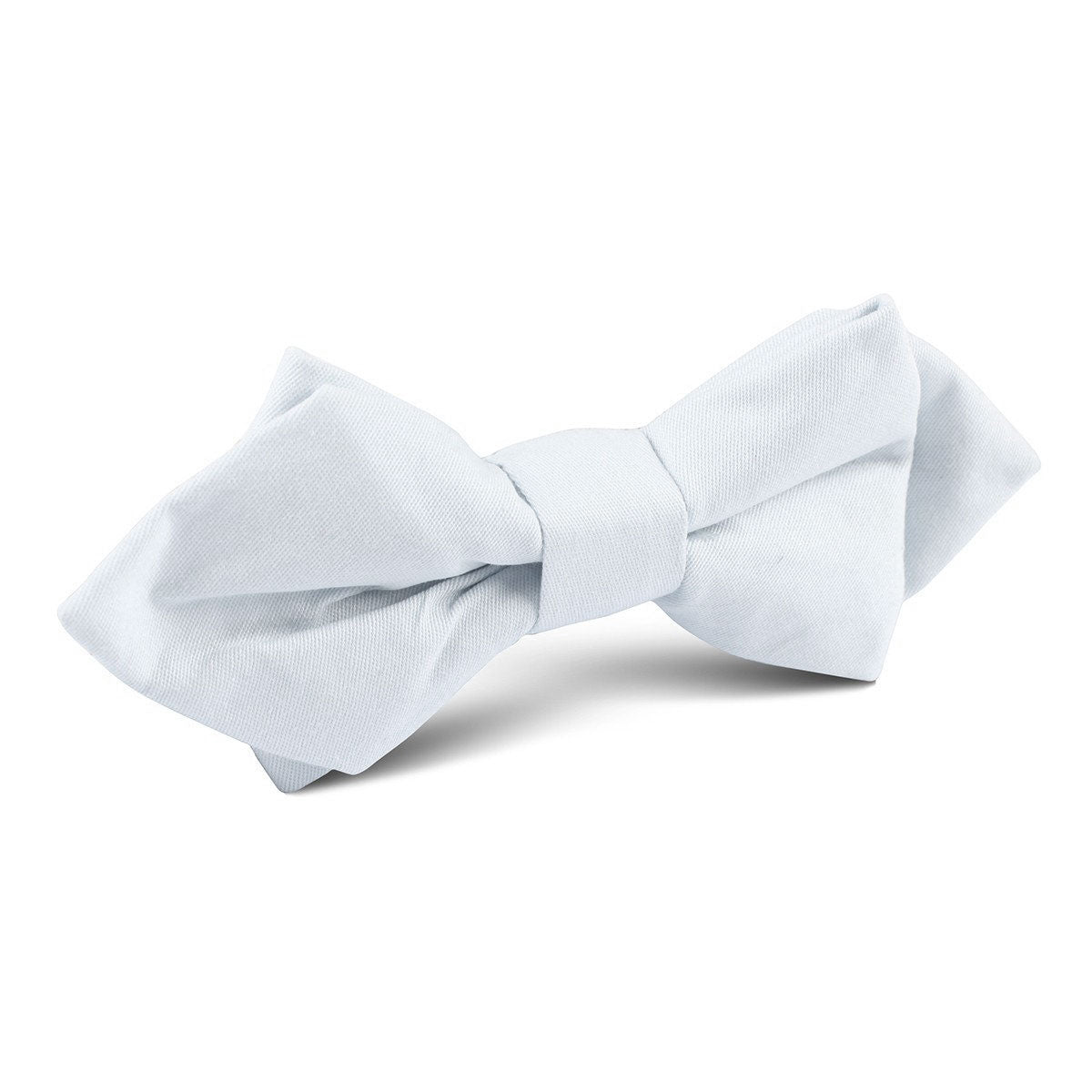 Alice Blue Cotton Diamond Bow Tie