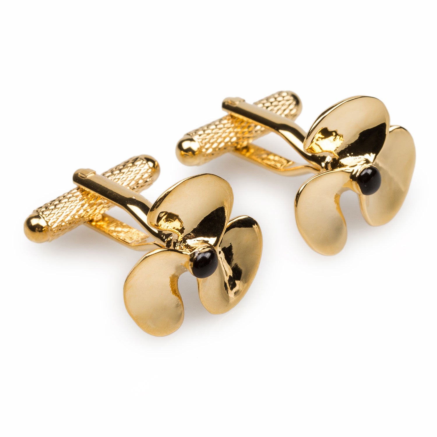 Gold Montego Fan Cufflinks