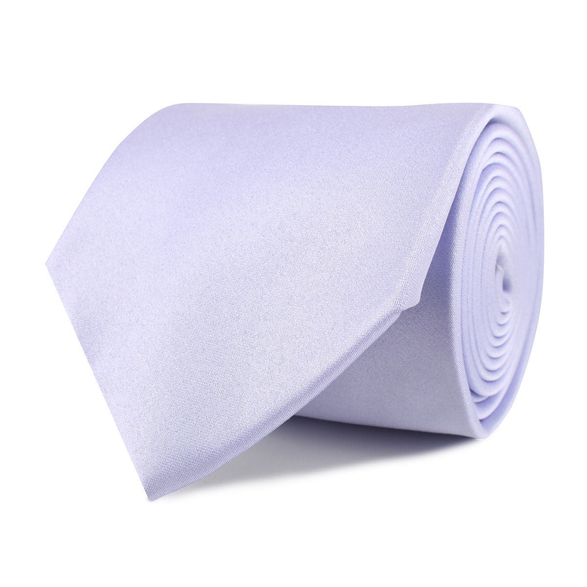 Lavender Purple Satin Necktie