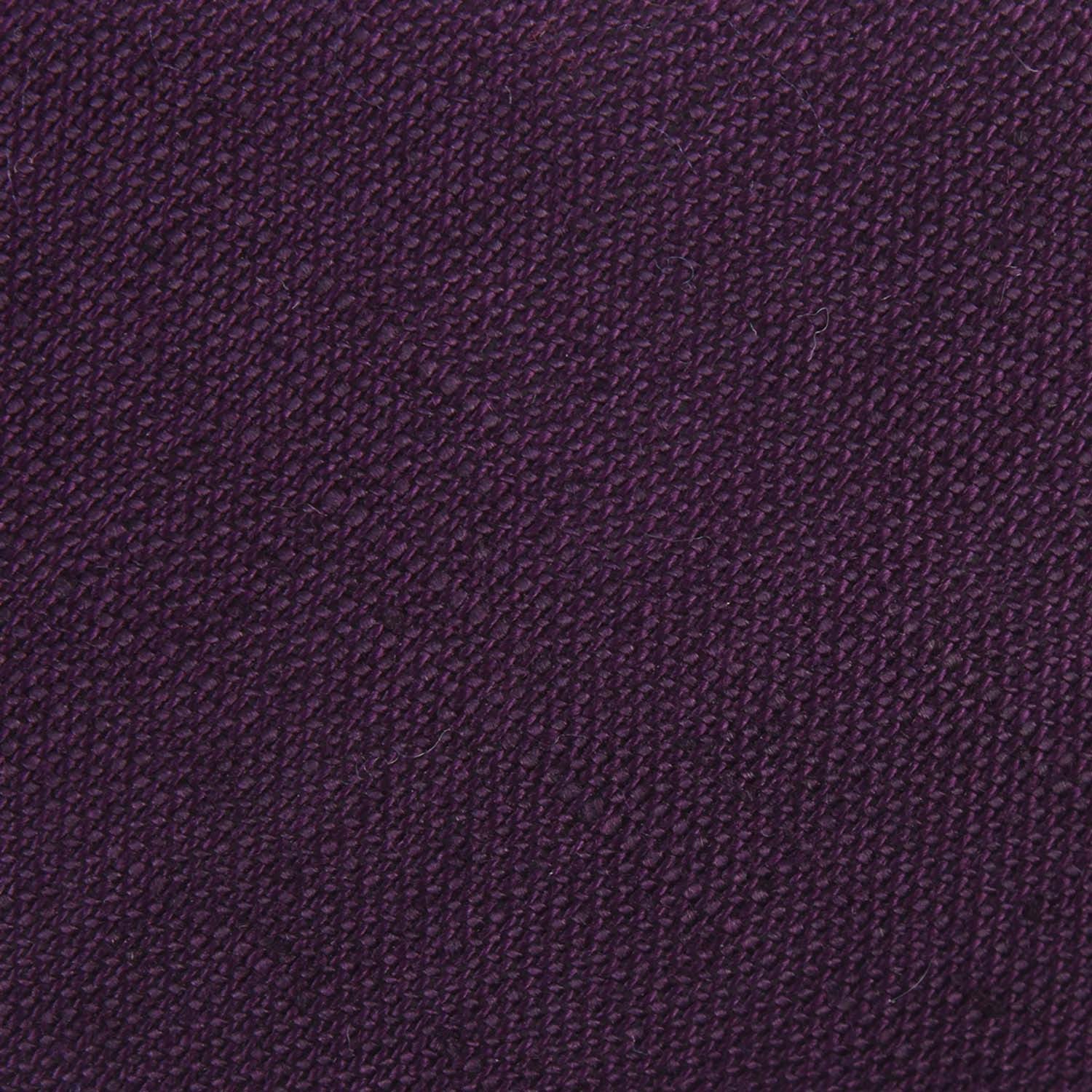 Purple Plum Slub Linen Pocket Square