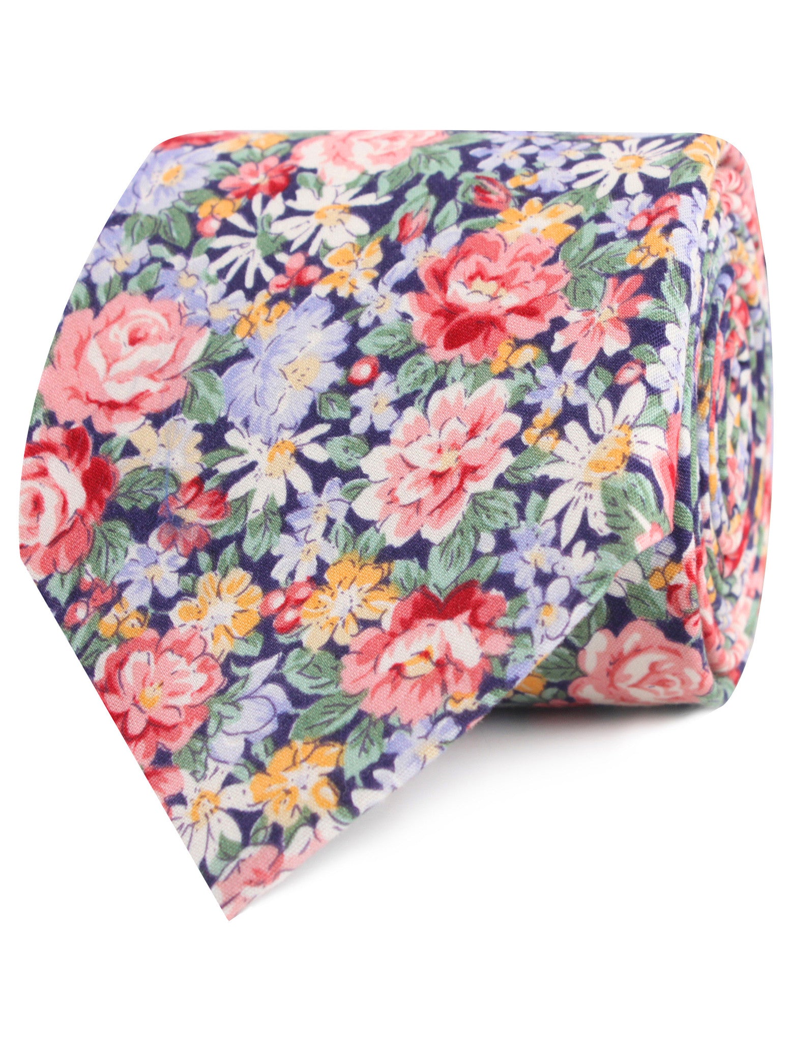 Pink Chrysanthemum Floral Tie