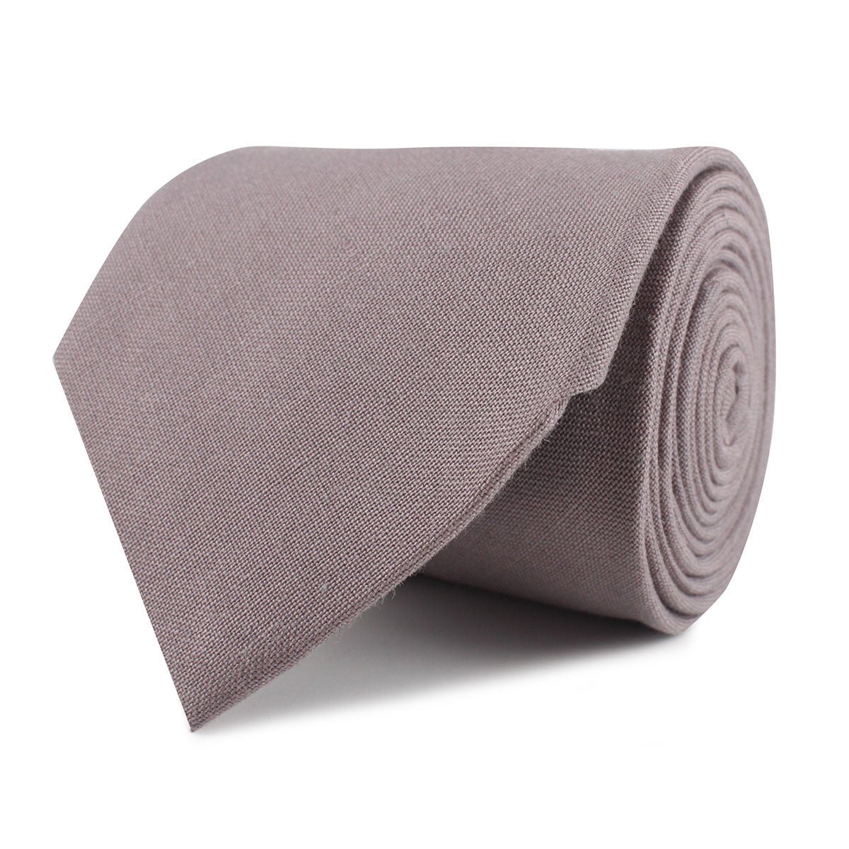 Grey Slub Linen Necktie