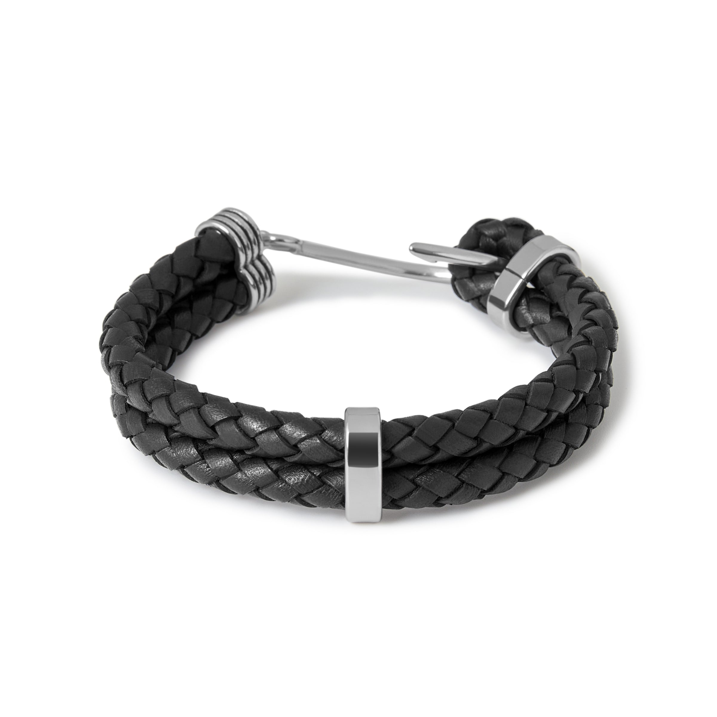 Fish Hook Black Bracelet