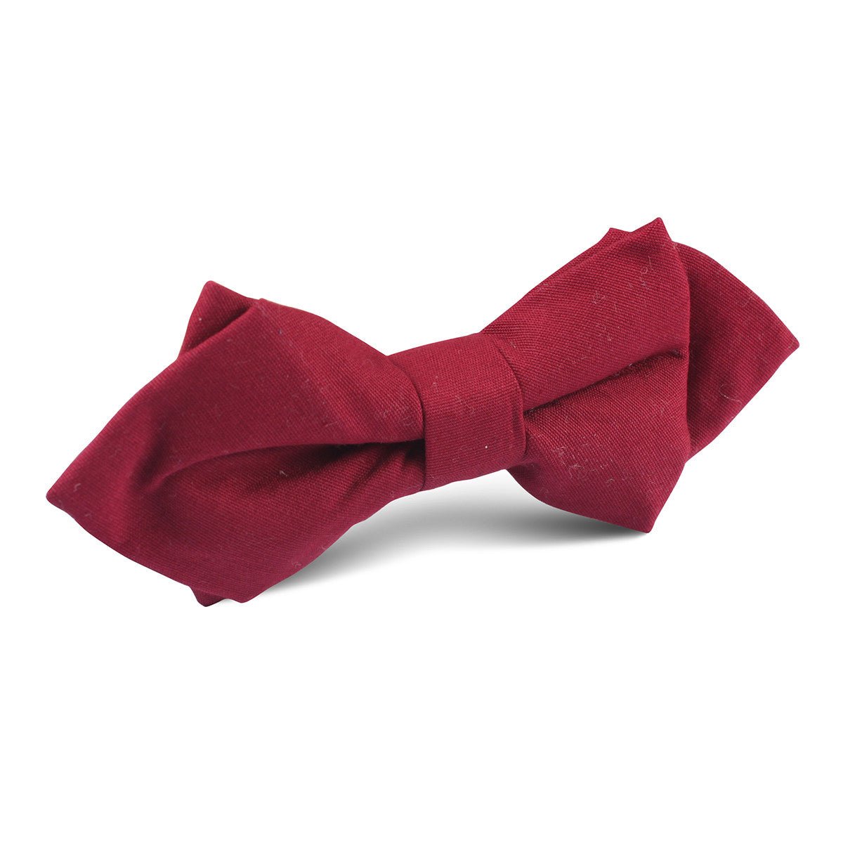 Maroon Cotton Diamond Bow Tie