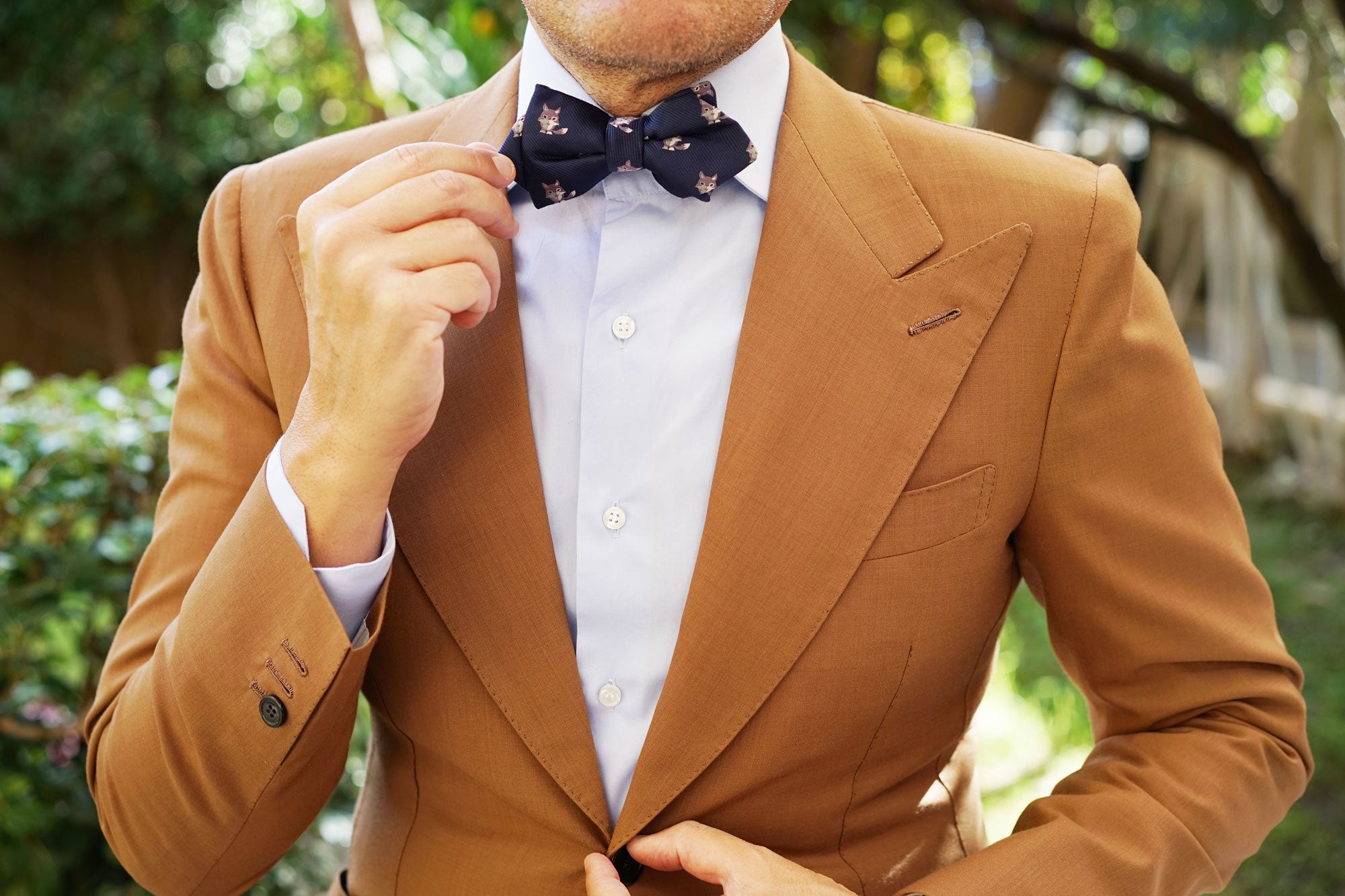 Bengal Wolf Diamond Bow Tie