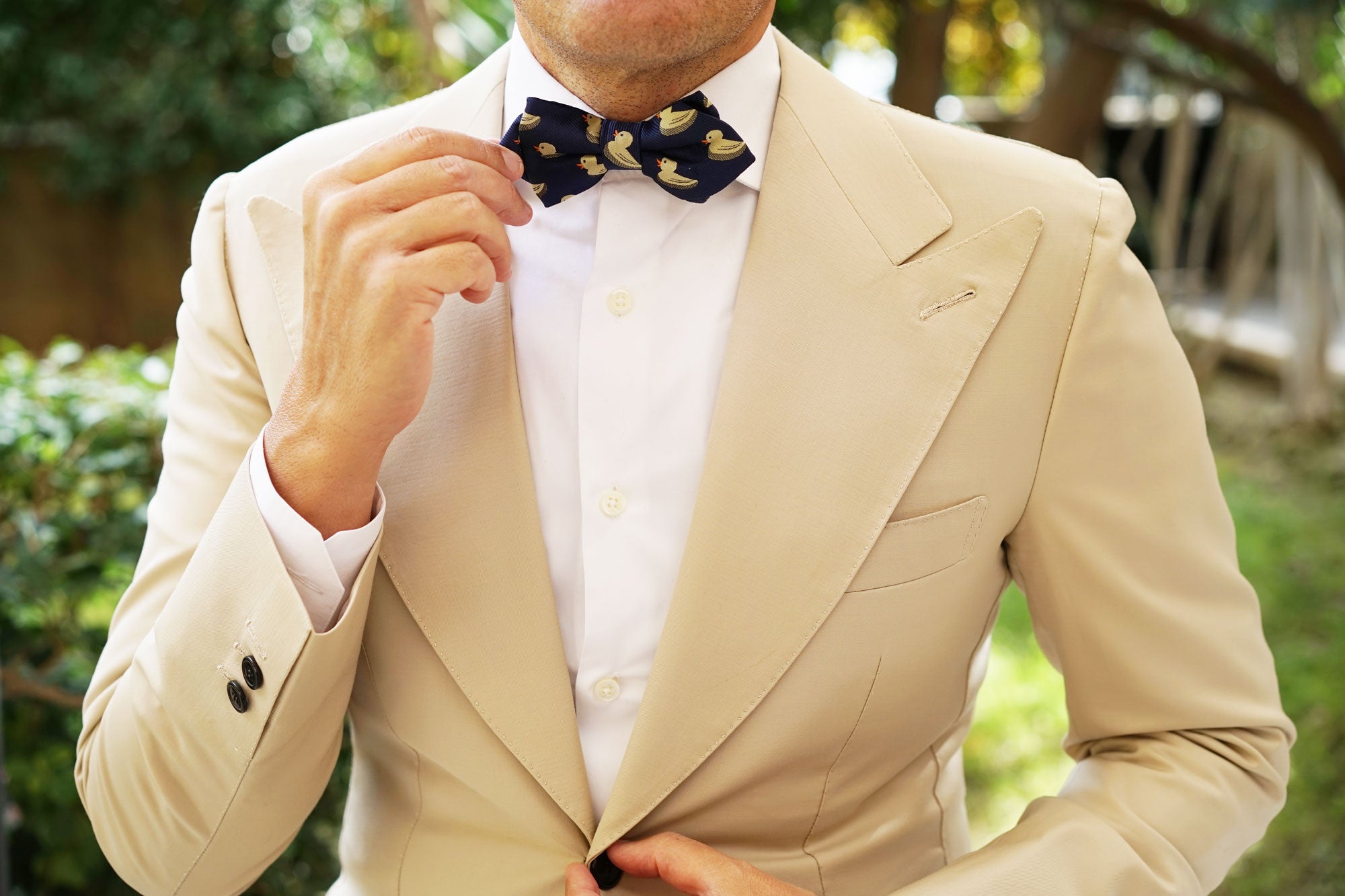 Yellow Duck Diamond Bow Tie