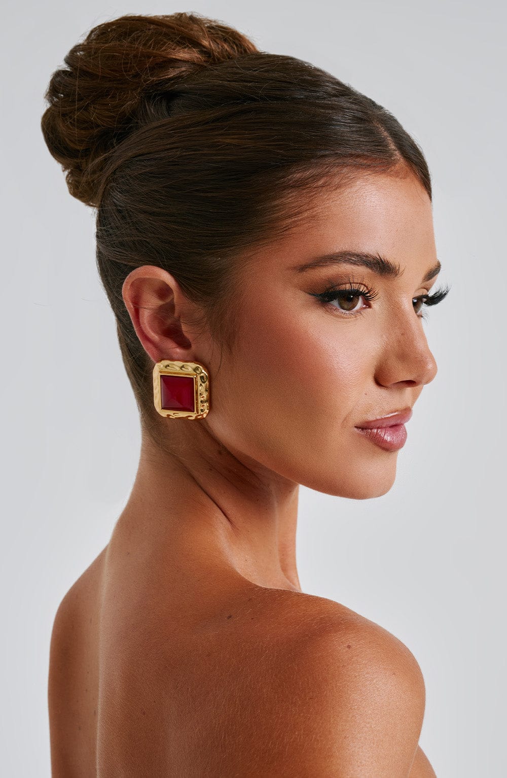 Kennedy Earrings - Red/Gold