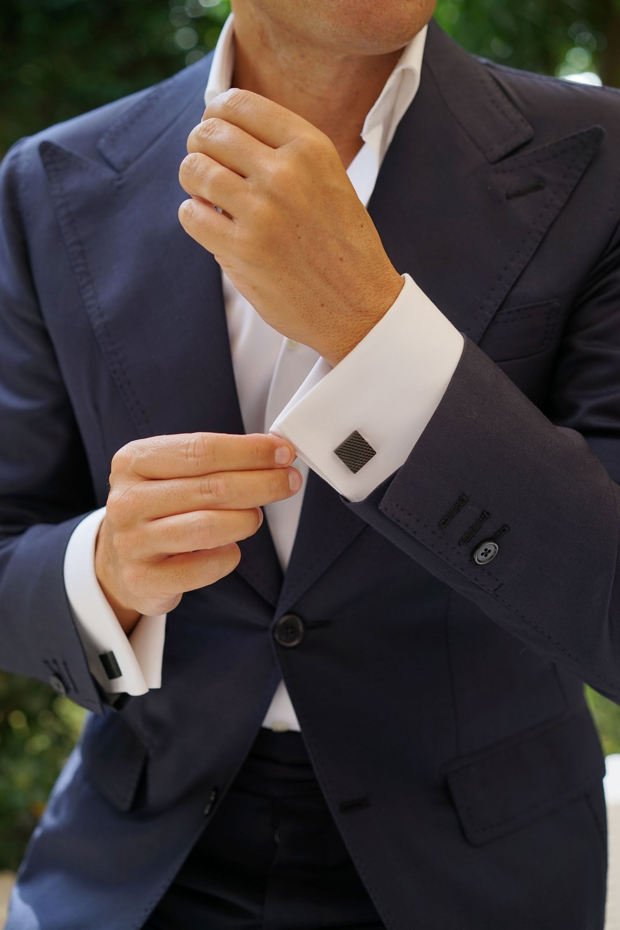 Black Square Cufflinks