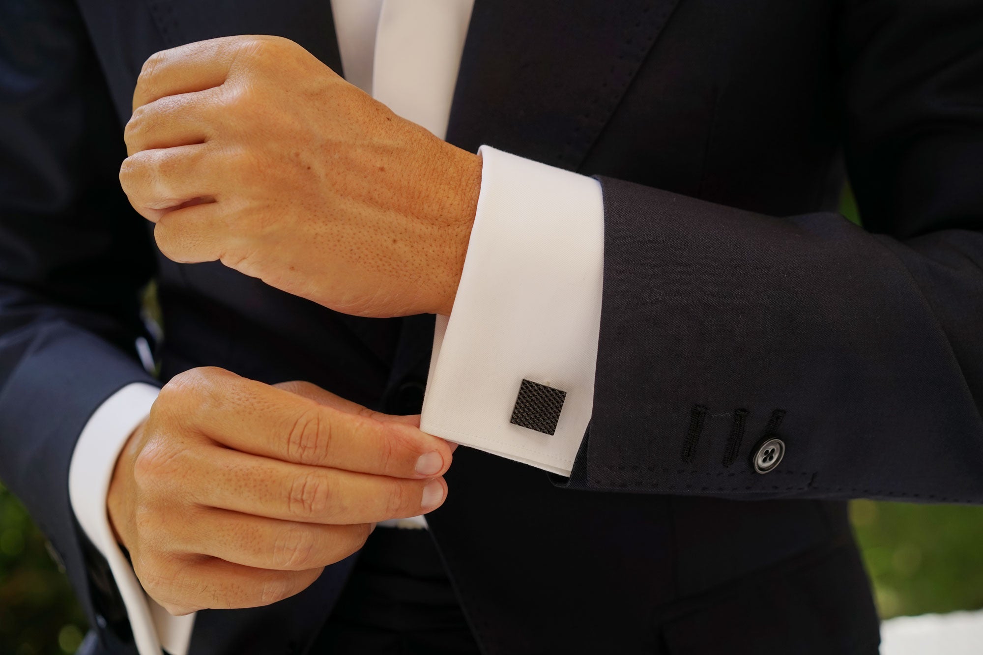 Black Square Cufflinks