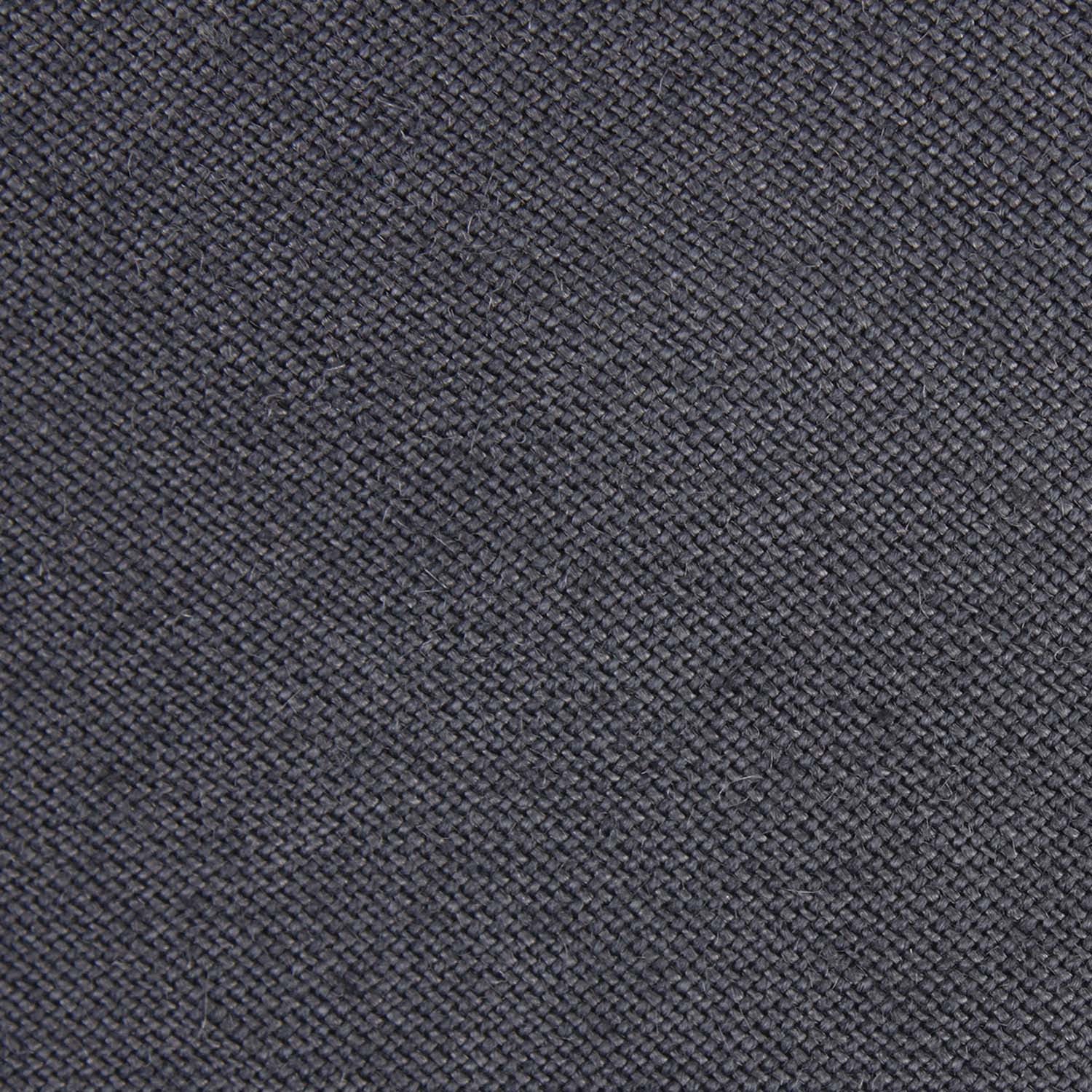 Charcoal Grey Slub Linen Pocket Square