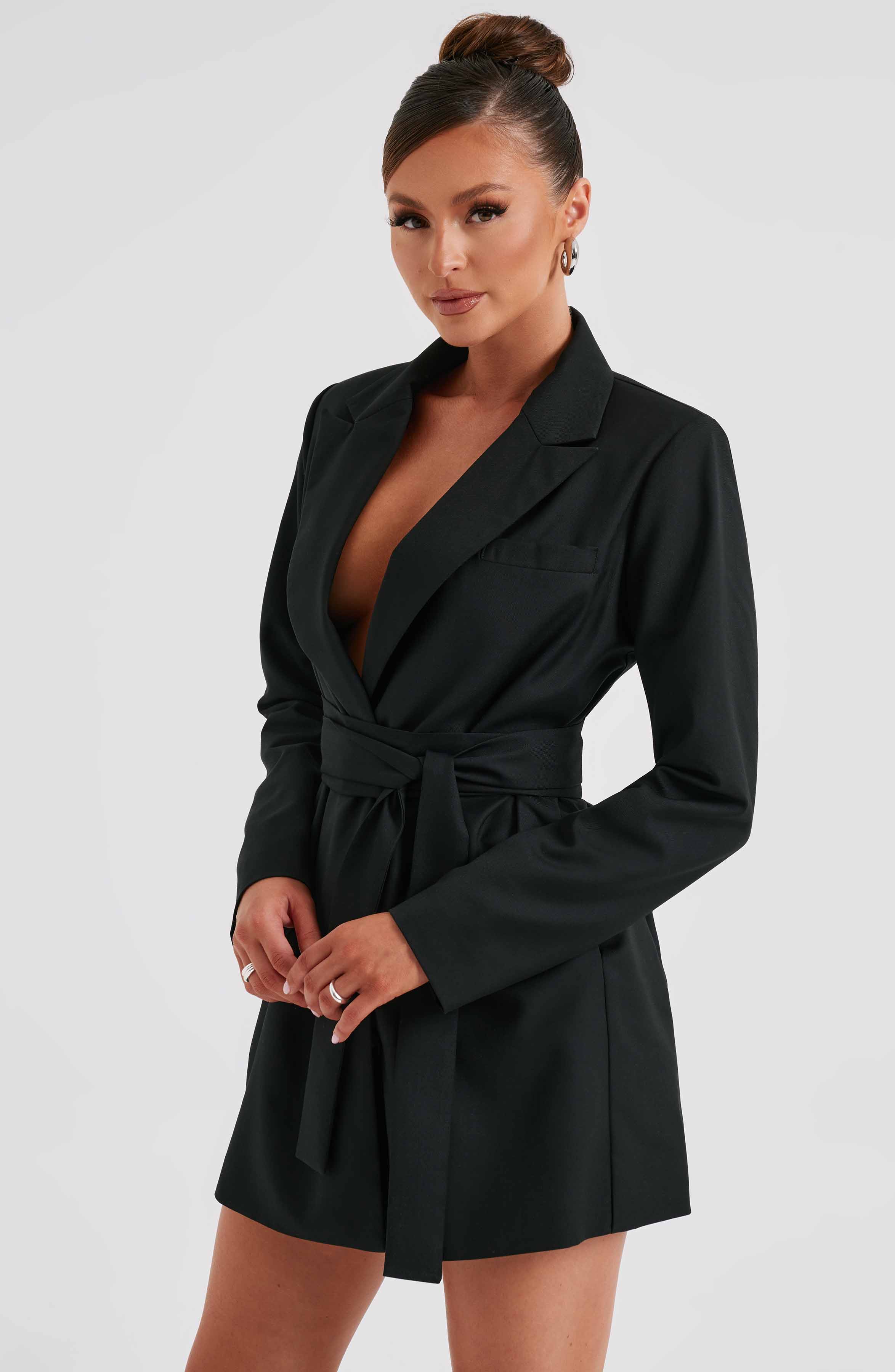 Heather Suit Dress - Black