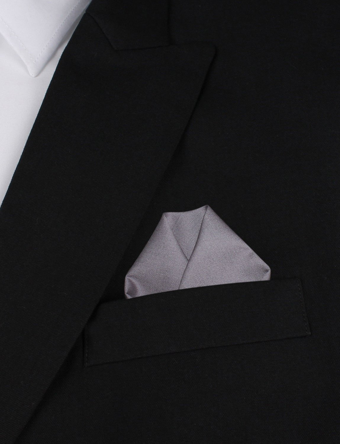 Charcoal Grey Cotton Pocket Square