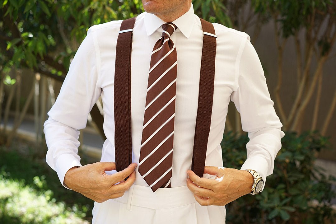 Brown Suspender Braces